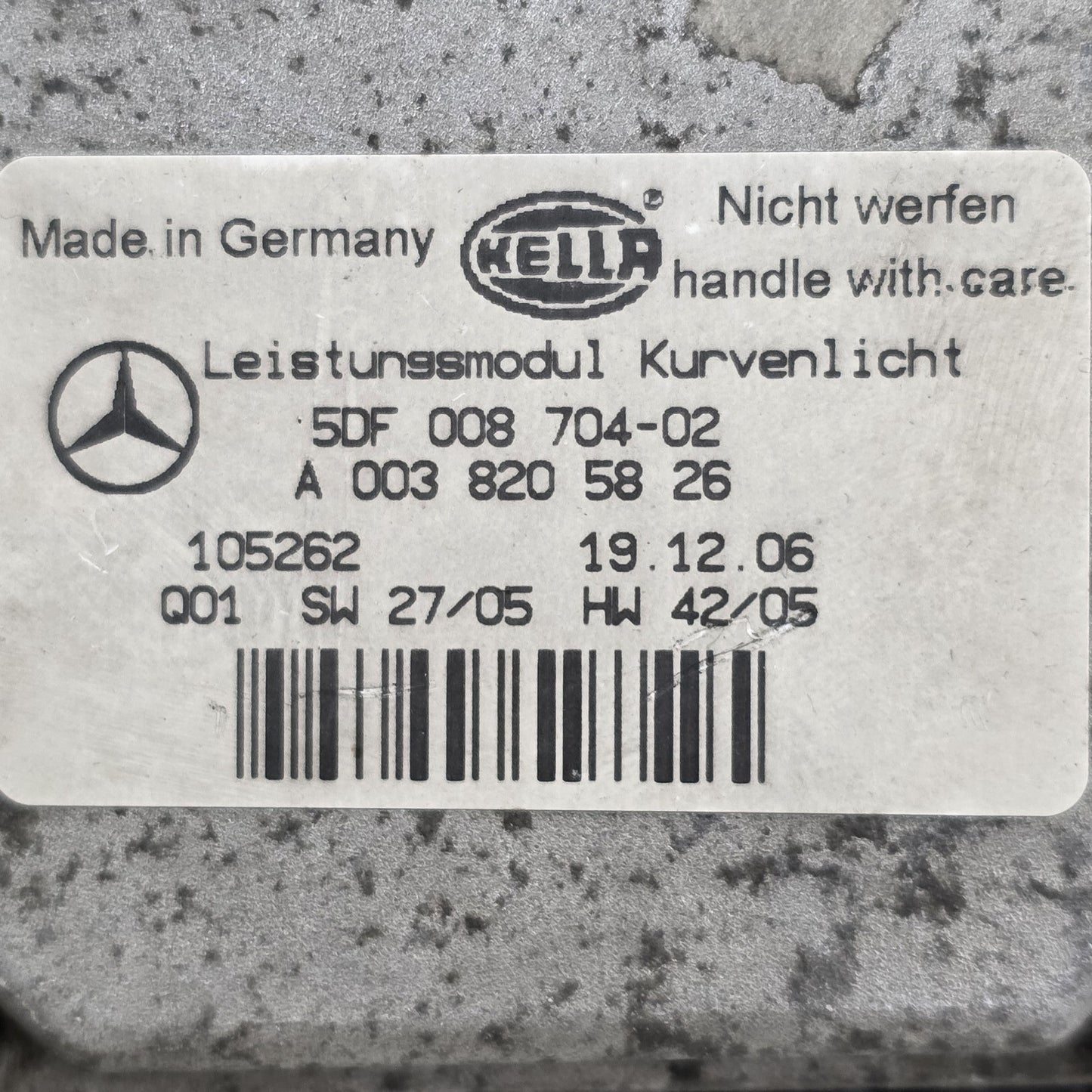 2002-2006 Mercedes E W211 Headlight Ballast Module Control Xenon A0038205826
