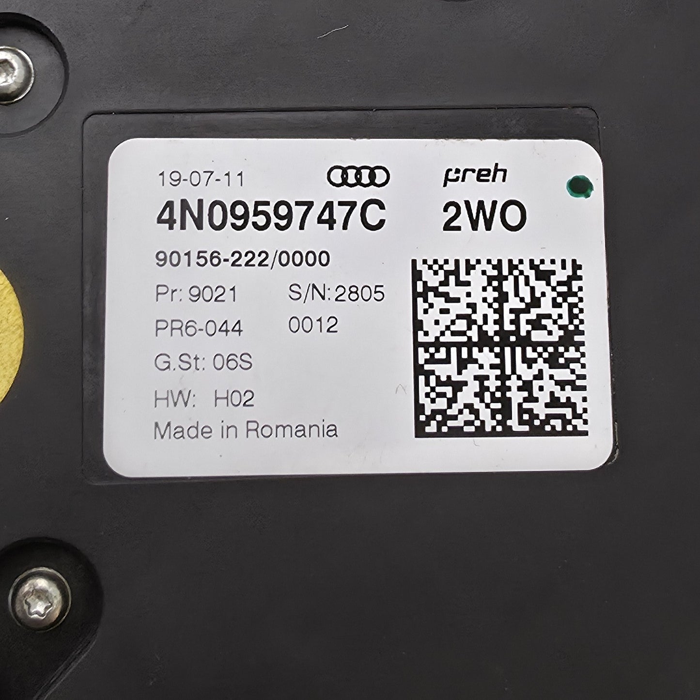 2019-2024 Audi S8 Power Seat Switch 4N0959747C