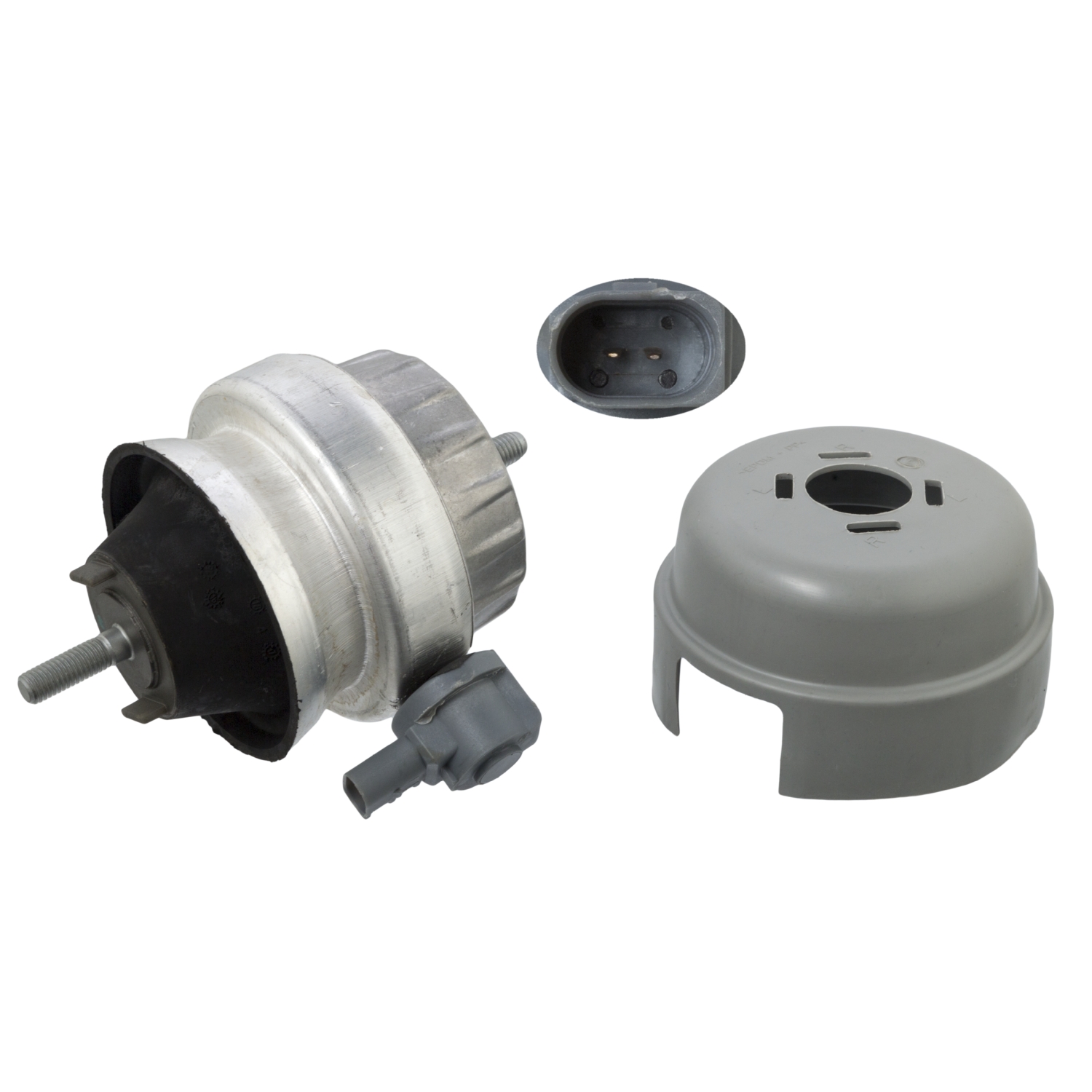 FEBI | Engine Mounting with protective cap 104860 | OE 4F0 199 382 BL | Fits Audi
