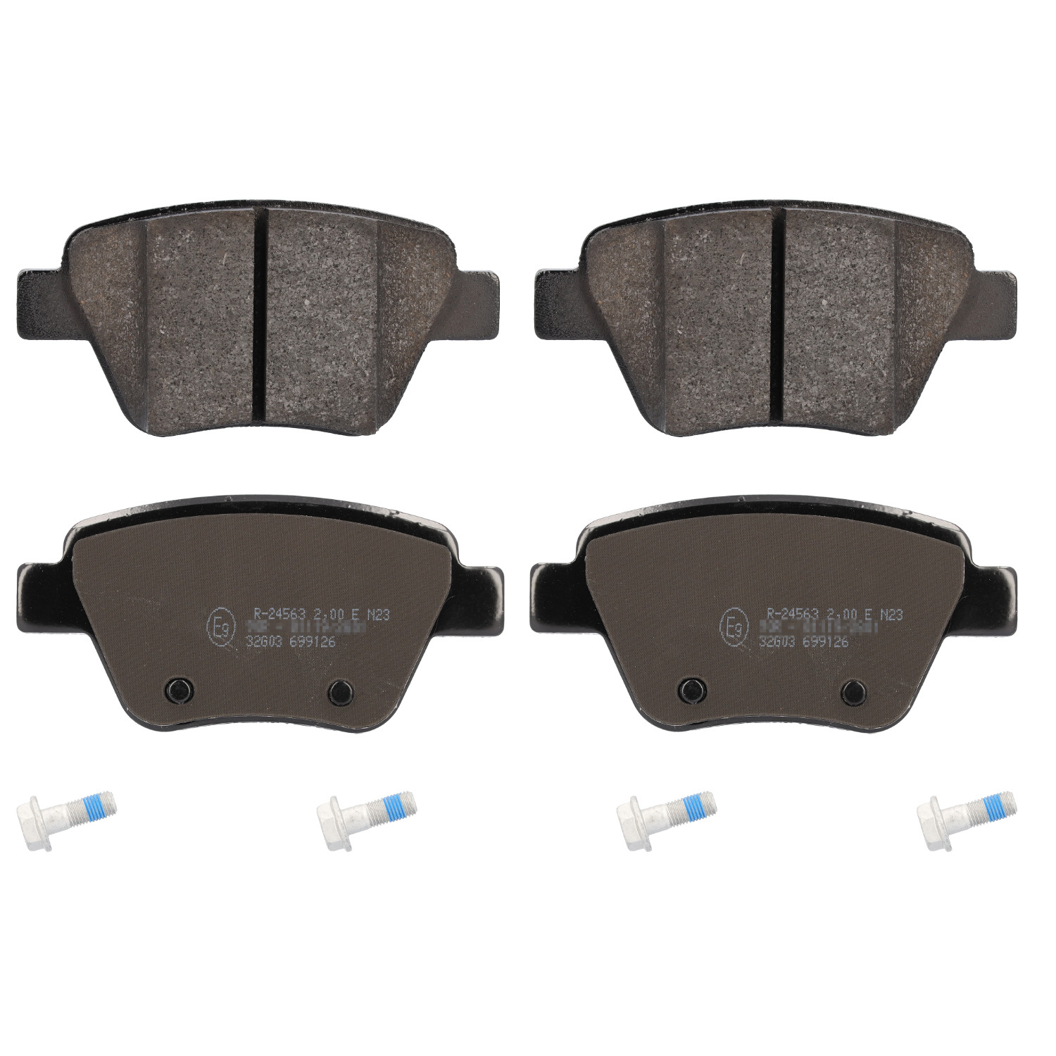 FEBI | Brake Pad Set with bolts 16797 | OE 2K5 698 451 | Fits Audi, Seat