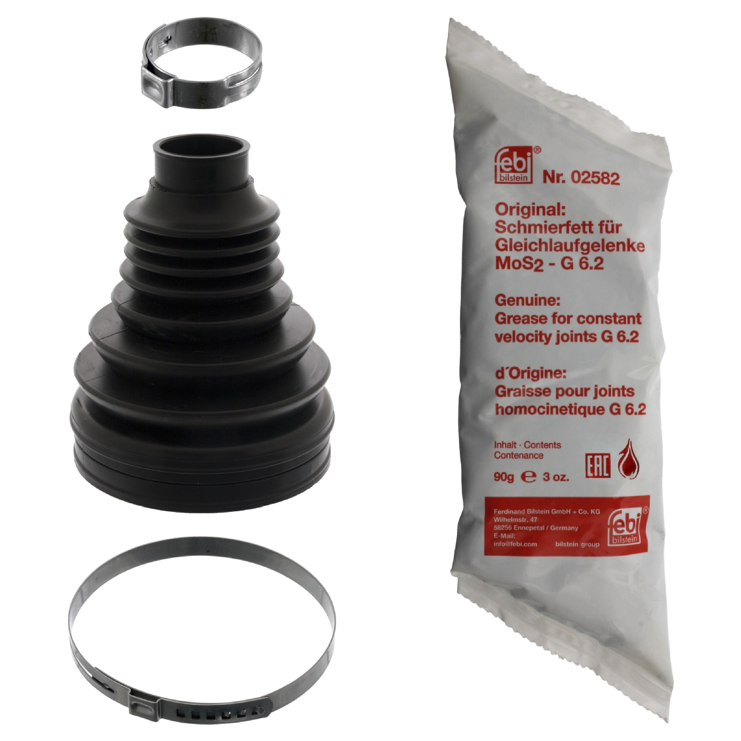 FEBI | CV Boot Kit 48819 | OE 8K0 498 201 C | Fits Audi Q5
