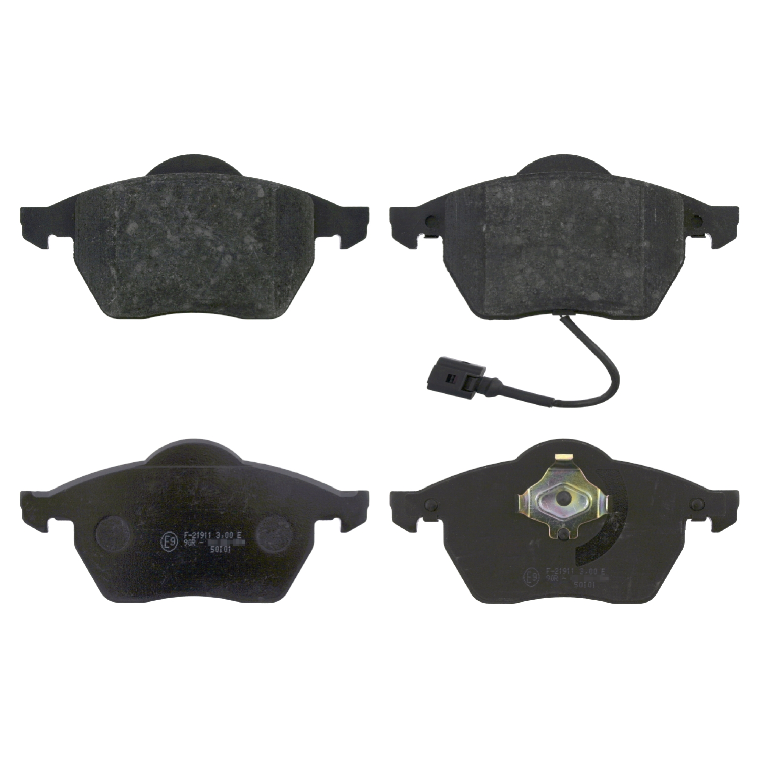 FEBI | Brake Pad Set 16334 | OE 1J0 698 151 M | Fits Audi, Seat