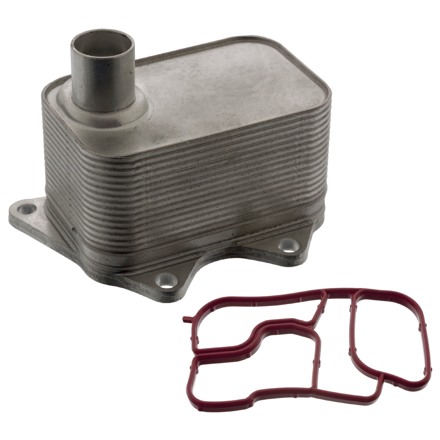 FEBI | Oil Cooler with gasket 100856 | OE 06J 117 021 Q S1 | Fits Audi, Seat