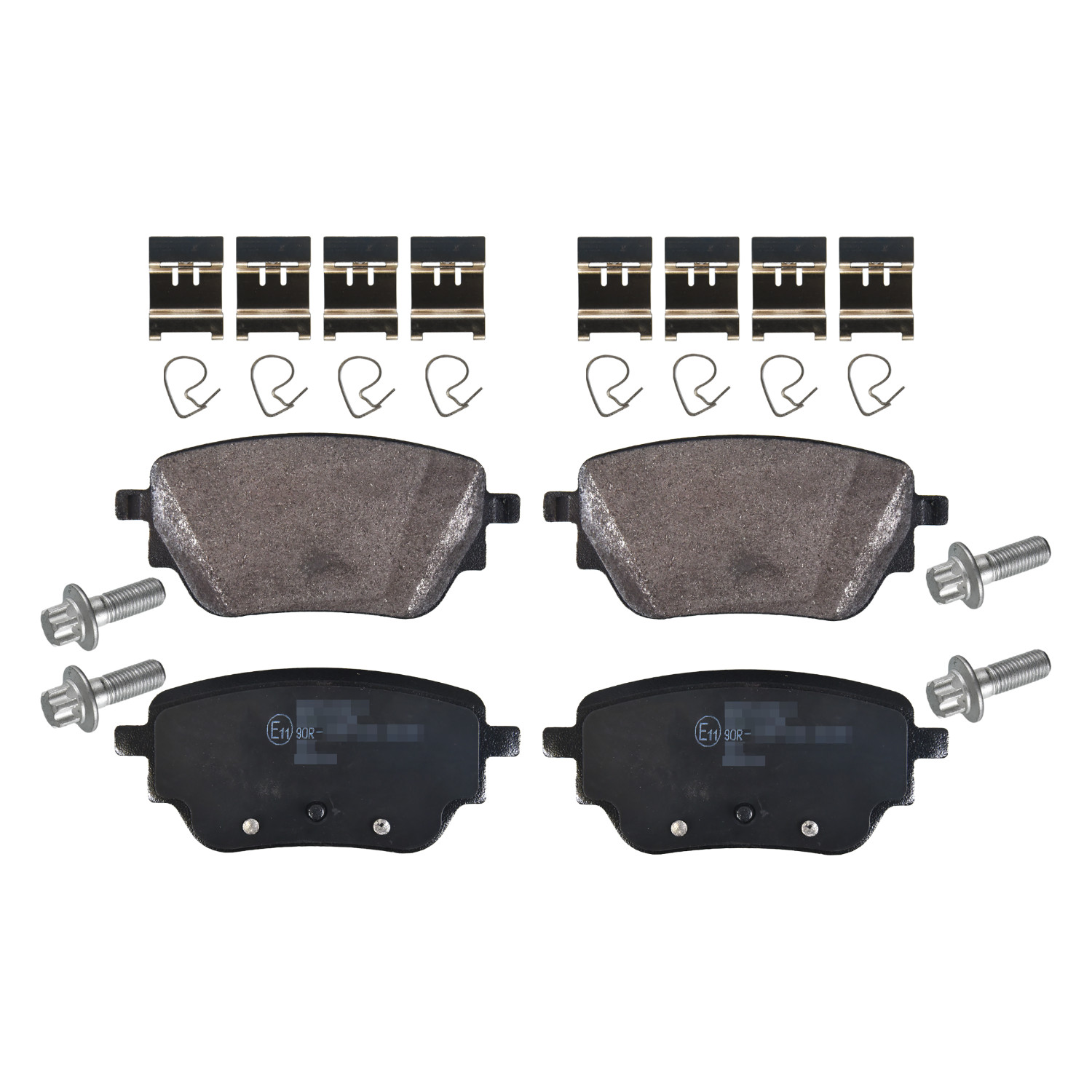 FEBI | Brake Pad Set with fastening material 171399 | OE 000 420 57 03 | Fits Mercedes-Benz, General Service Number