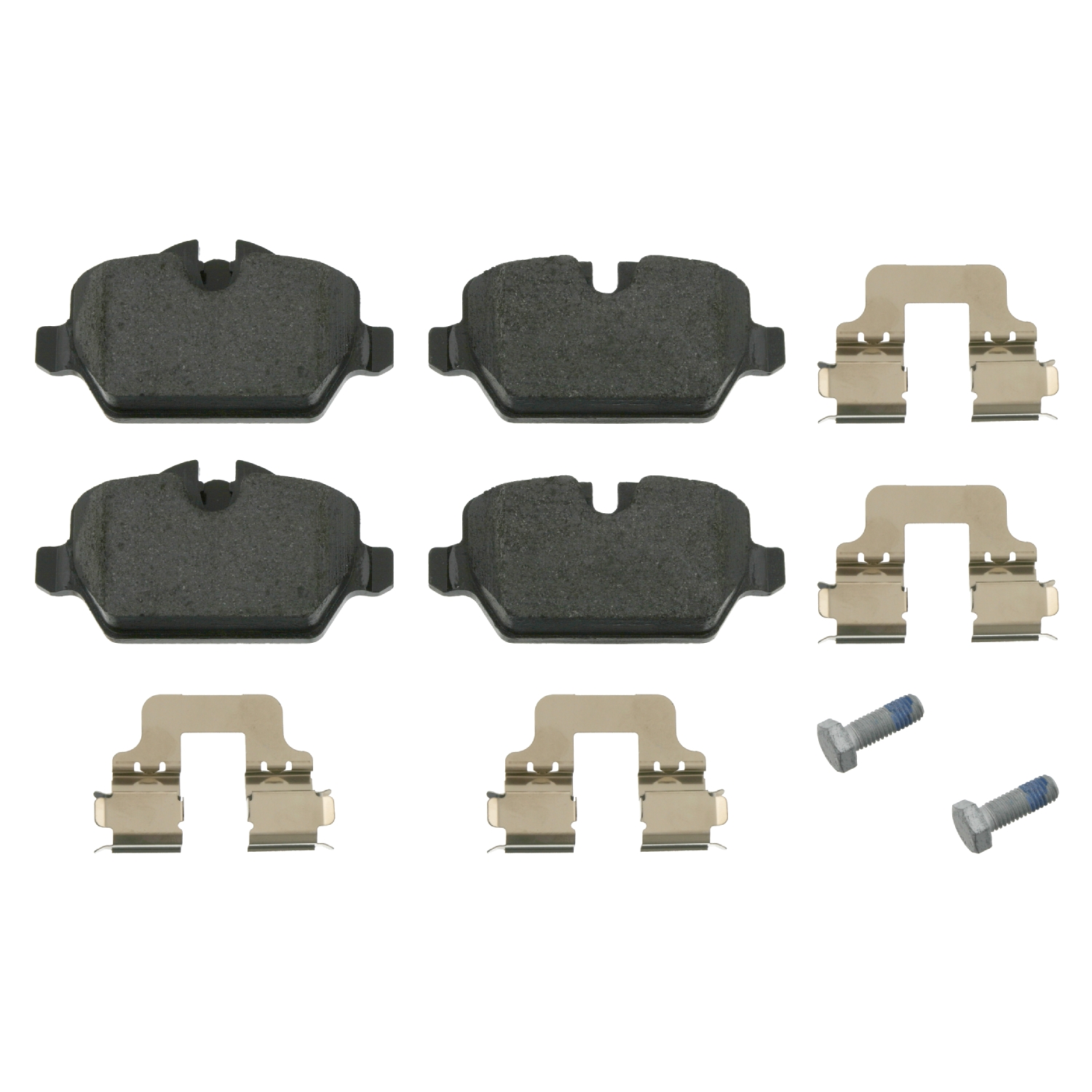 FEBI | Brake Pad Set with fastening material 16560 | OE 34 21 6 788 183 | Fits BMW 3 Series