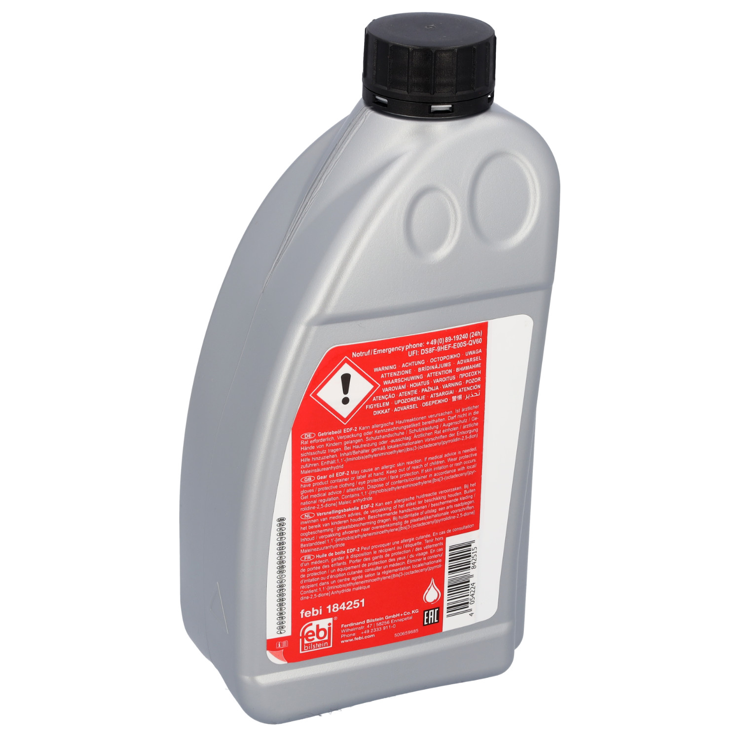 FEBI | Gear Oil EDF-2 184251 | OE 1616951-04-A | Fits Tesla, General Service Number