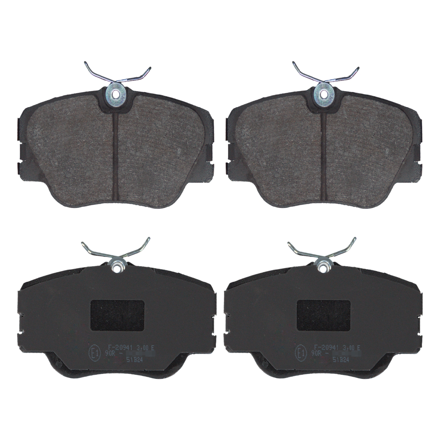 FEBI | Brake Pad Set 16193 | OE 000 420 99 20 41 | Fits Mercedes-Benz, General Service Number