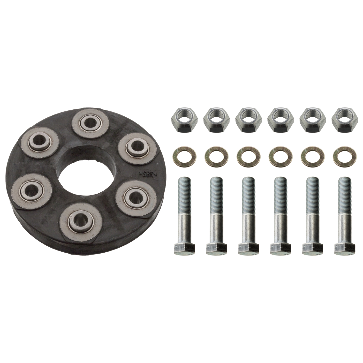 FEBI | Flexible Coupling Kit for propshaft 7541 | OE 123 410 00 15 | Fits Mercedes-Benz