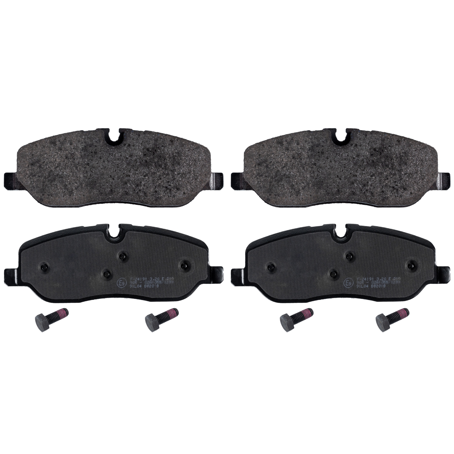 FEBI | Brake Pad Set with bolts 116119 | OE LR019618 | Fits Land Rover, General Service Number