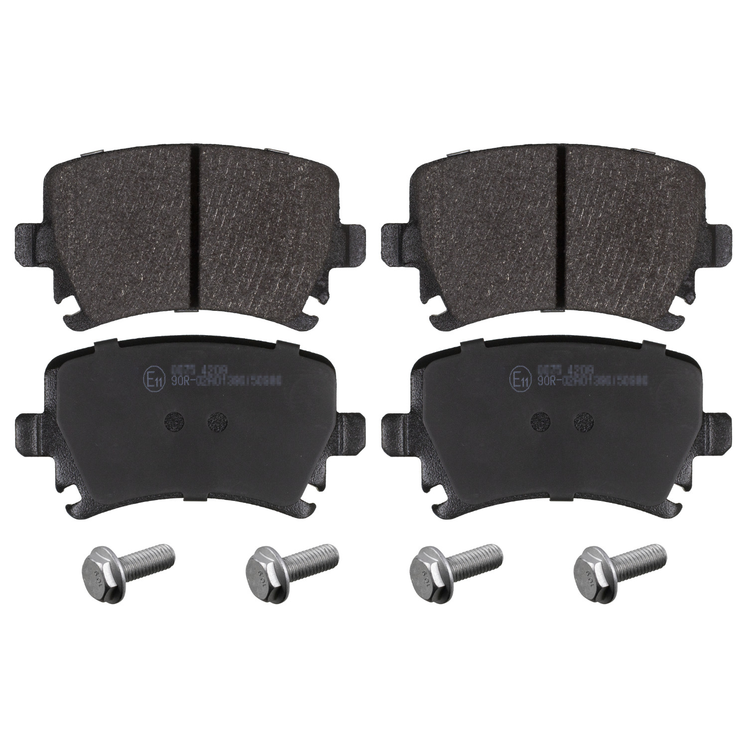 FEBI | Brake Pad Set with bolts 16540 | OE 1K0 698 451 G | Fits Audi, Seat