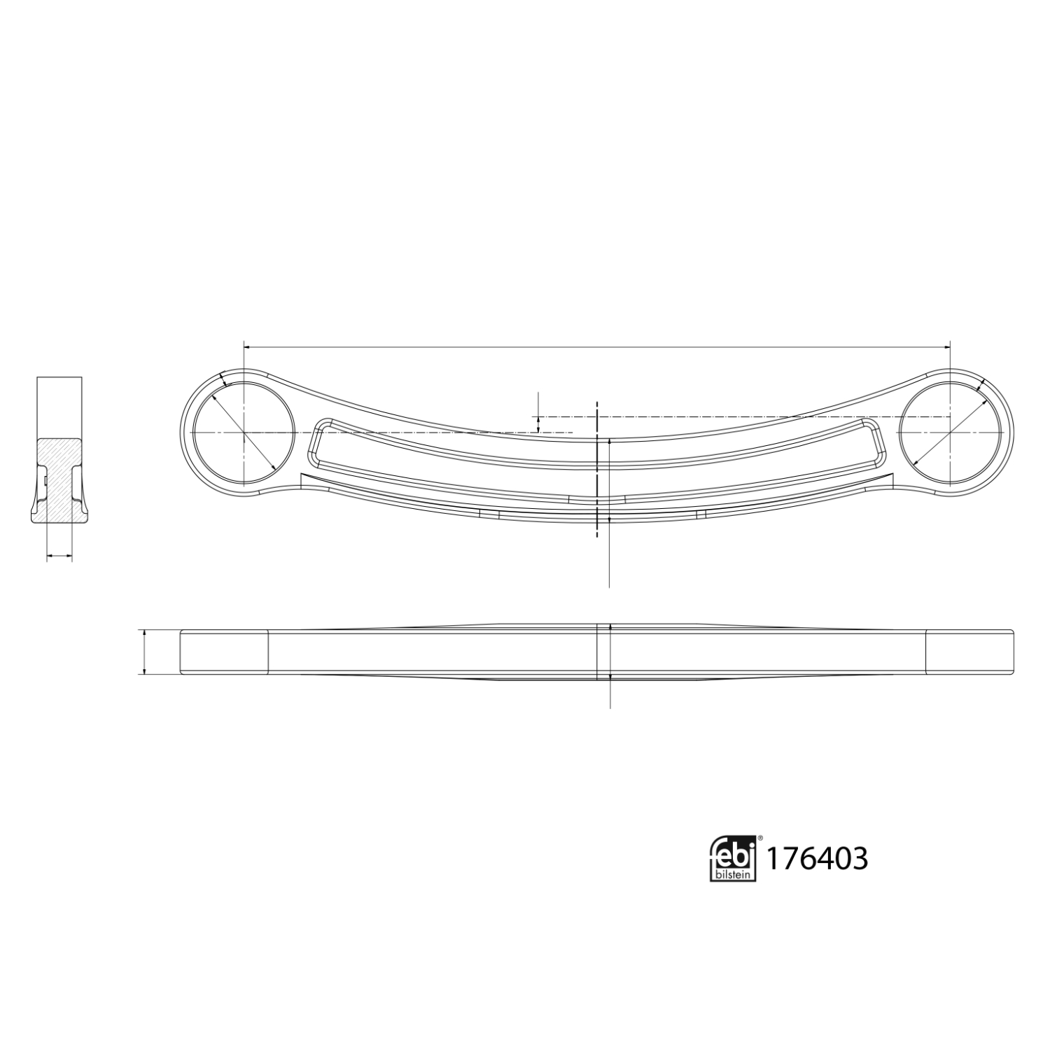 FEBI | Control Arm 176403 | OE 166 350 01 06 | Fits Mercedes-Benz