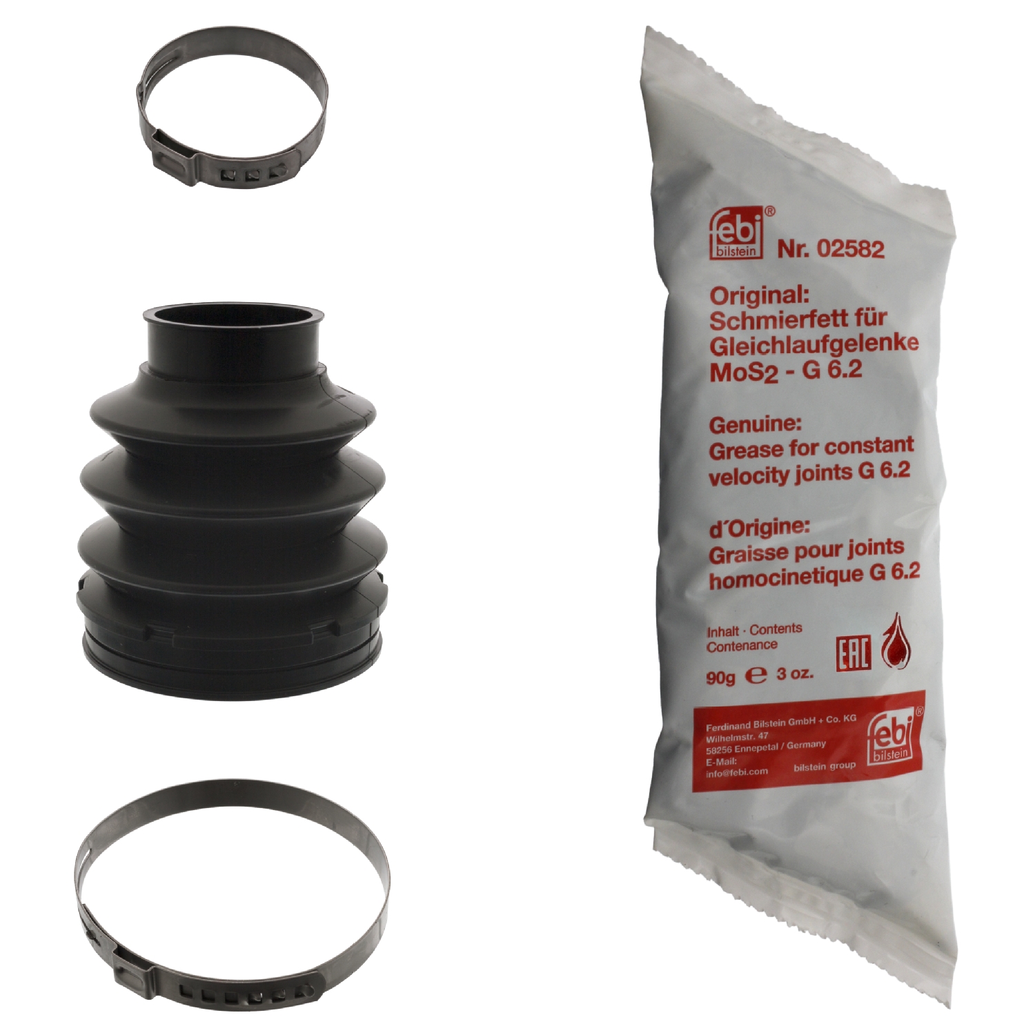 FEBI | CV Boot Kit 49889 | OE 000 357 11 91 | Fits Mercedes-Benz