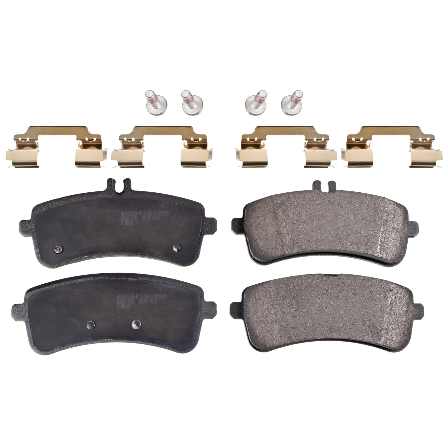 FEBI | Brake Pad Set with fastening material 16969 | OE 008 420 11 20 | Fits Mercedes-Benz, General Service Number