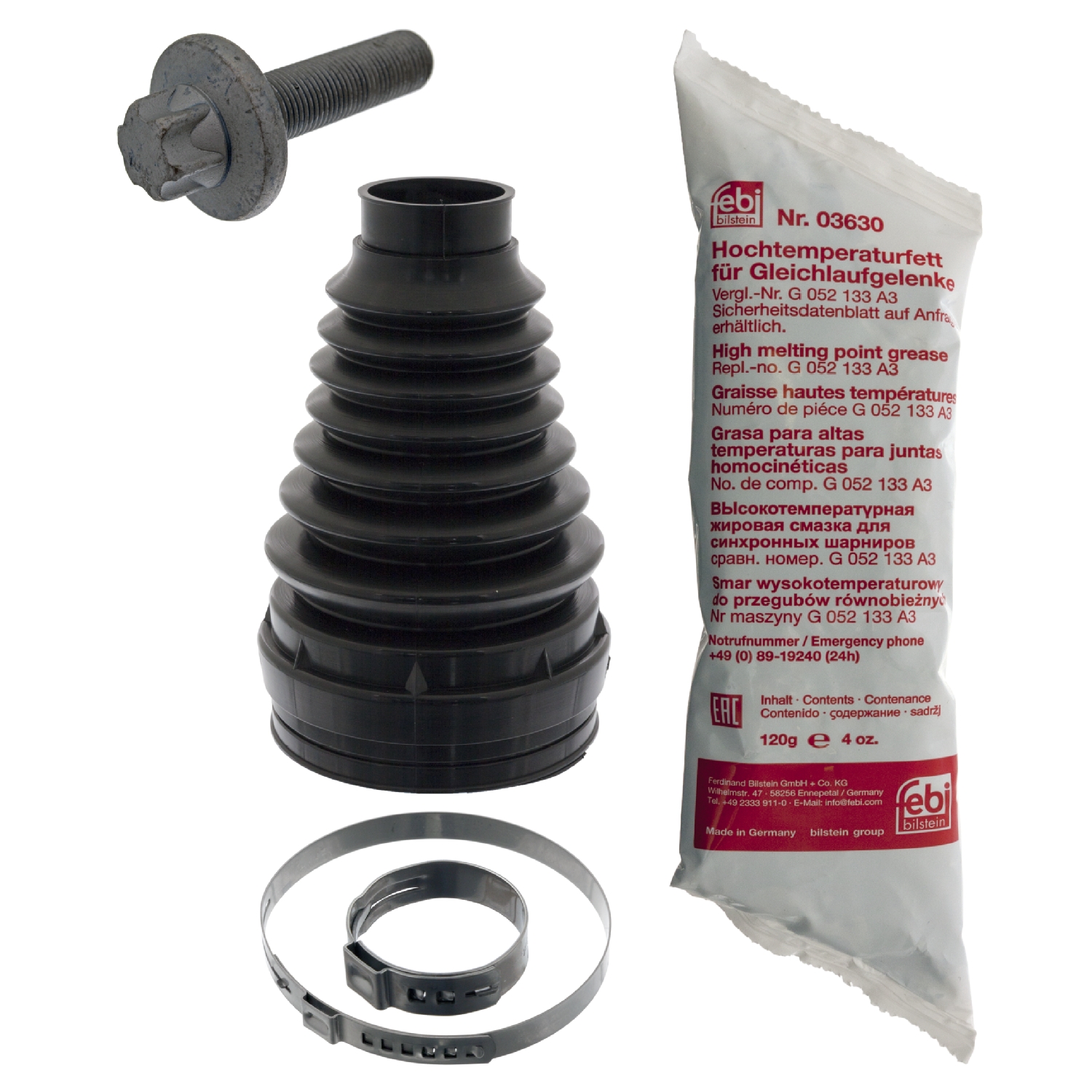 FEBI | CV Boot Kit 100192 | OE 221 330 02 85 | Fits Mercedes-Benz