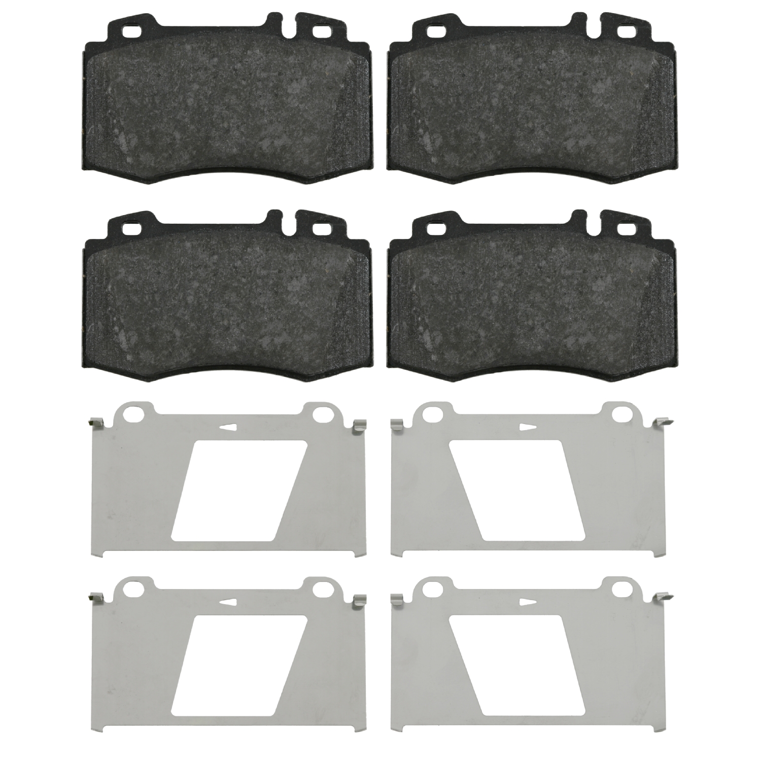 FEBI | Brake Pad Set with fastening material 16454 | OE 000 420 84 04 | Fits Beijing-Benz-Chrysler (BBDC), Mercedes-Benz
