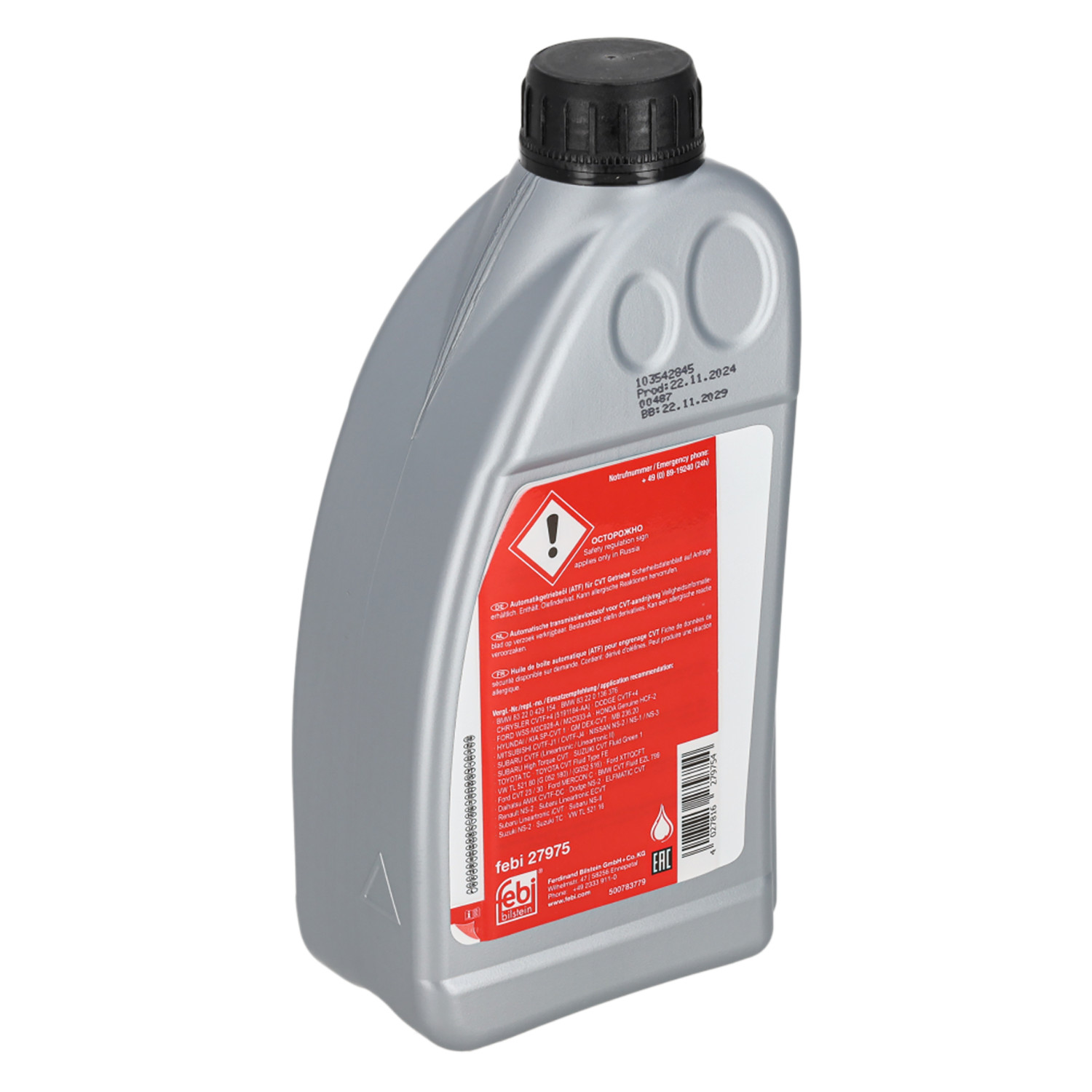 FEBI | Automatic Transmission Fluid (ATF) for CVT gearbox 27975 | OE G 052 180 A2 | Fits Audi, BMW