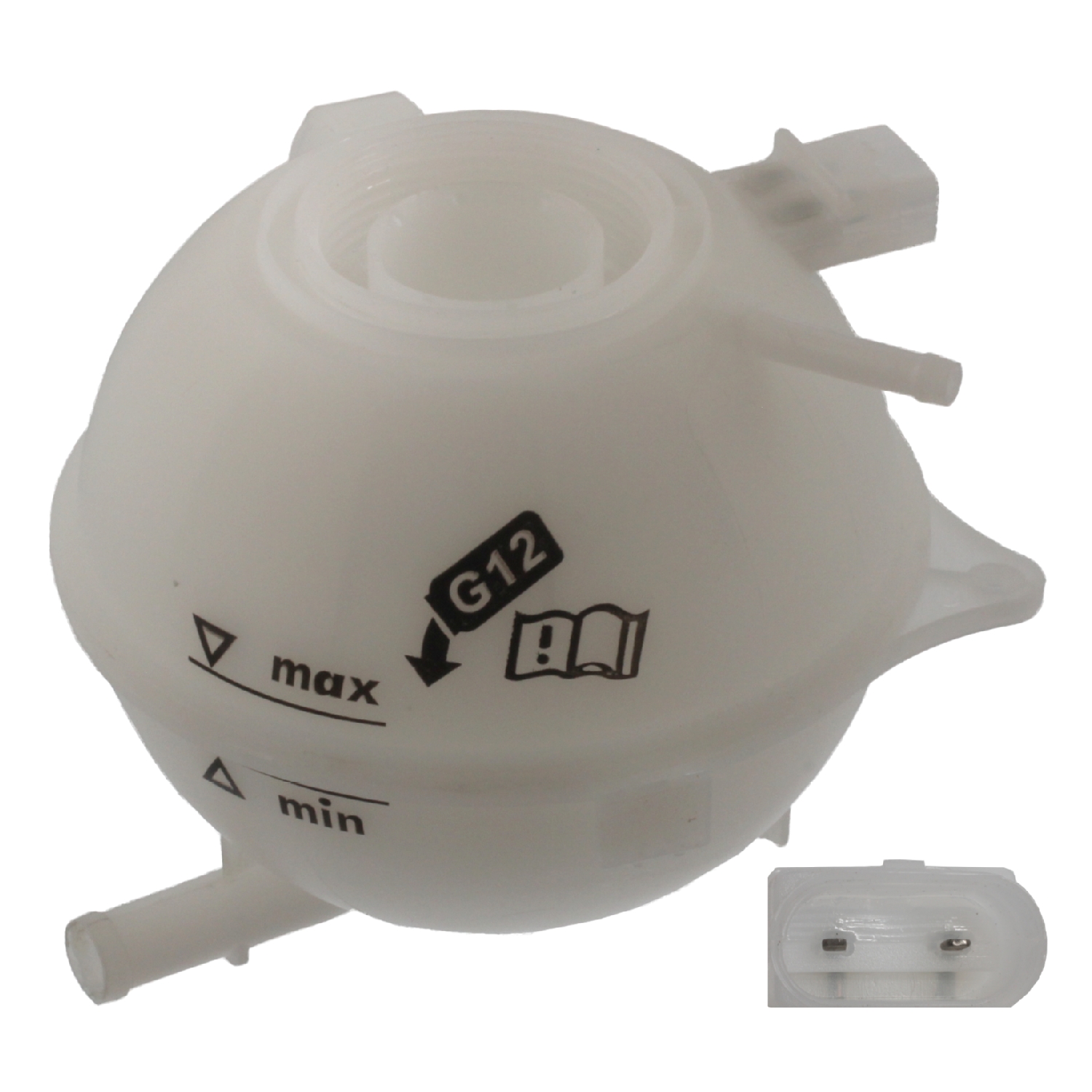FEBI | Coolant Expansion Tank 44535 | OE 6Q0 121 407 D | Fits Audi, Seat