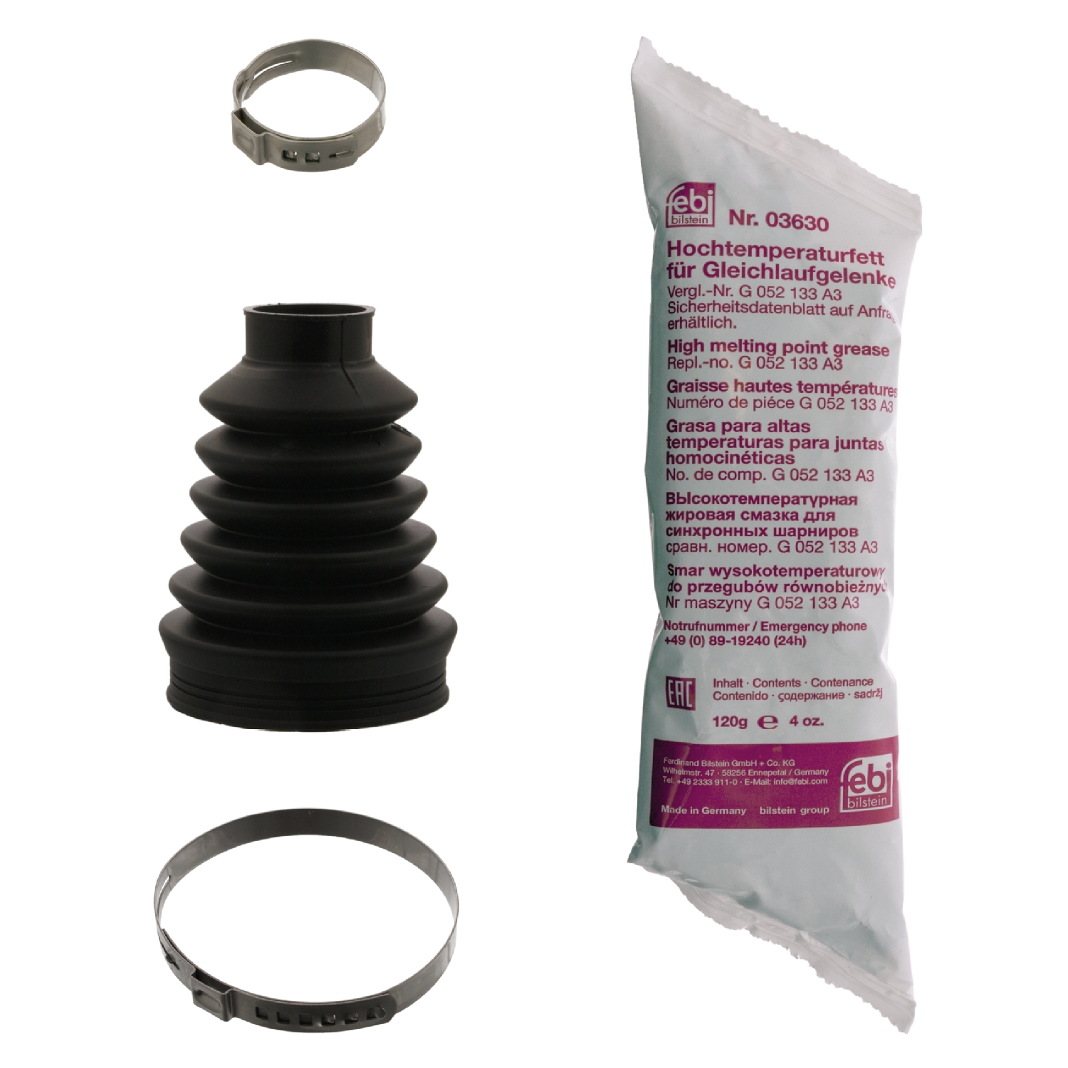FEBI | CV Boot Kit 38349 | OE 1K0 498 201 A SK | Fits Audi, Audi-FAW