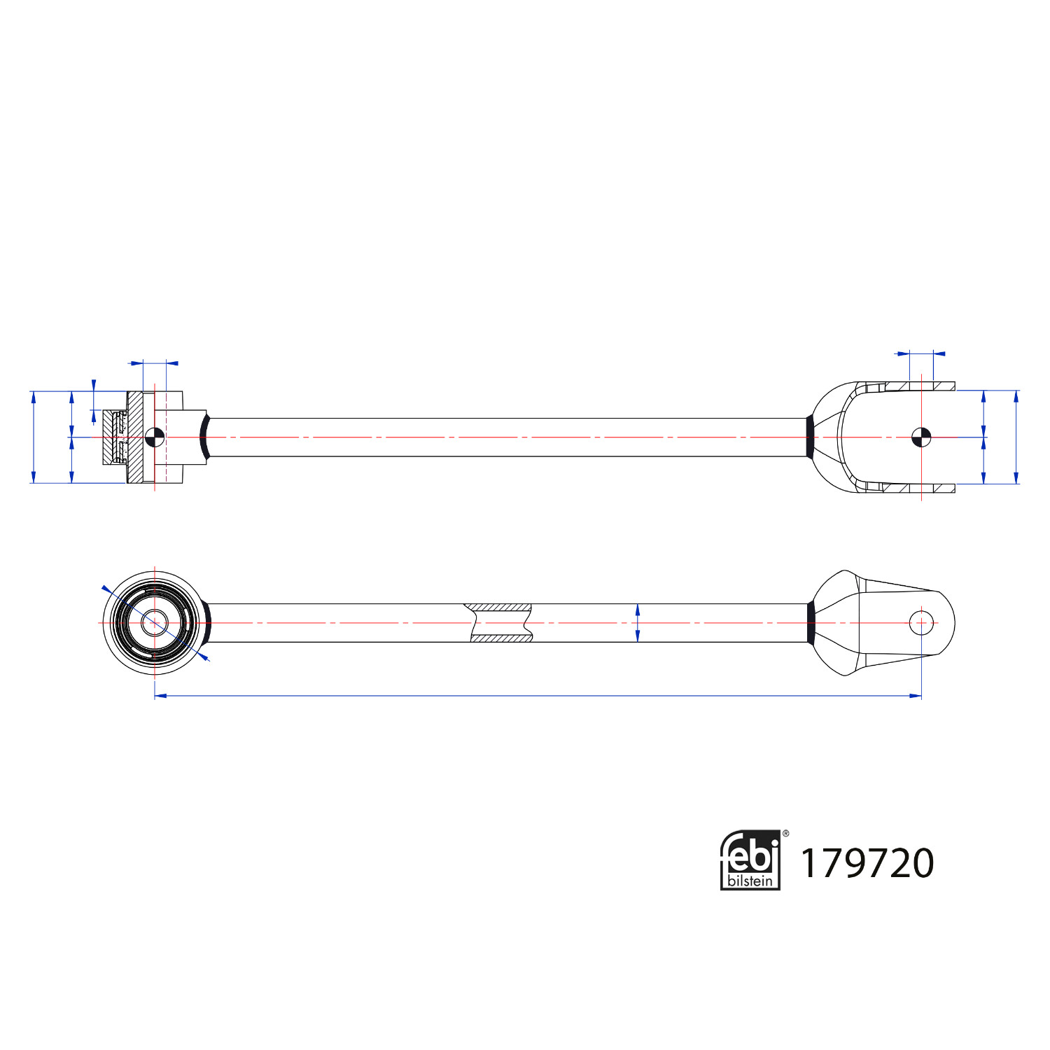 FEBI | Control Arm with bush 179720 | OE 1044444-00-B | Fits Tesla