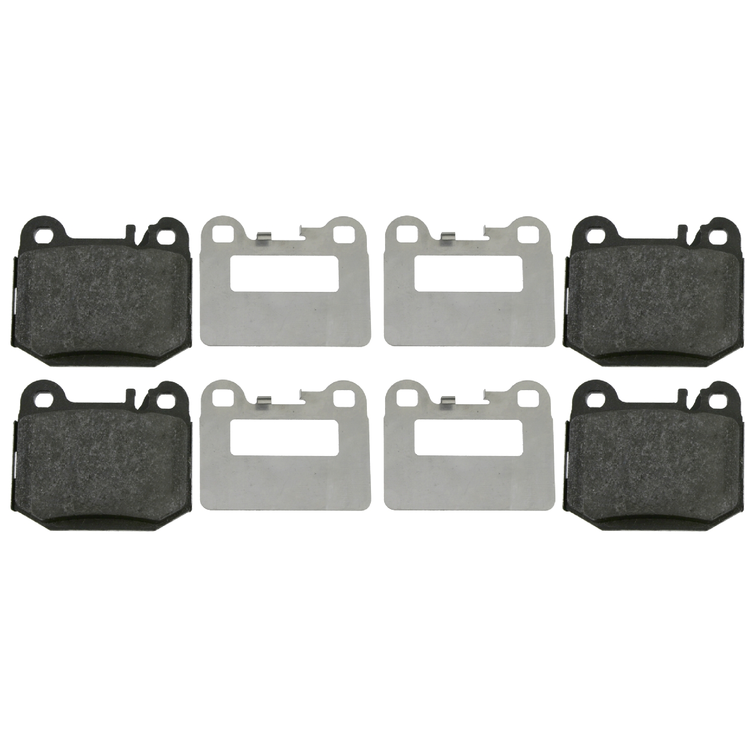 FEBI | Brake Pad Set with fastening material 16437 | OE 163 420 11 20 | Fits Mercedes-Benz, General Service Number