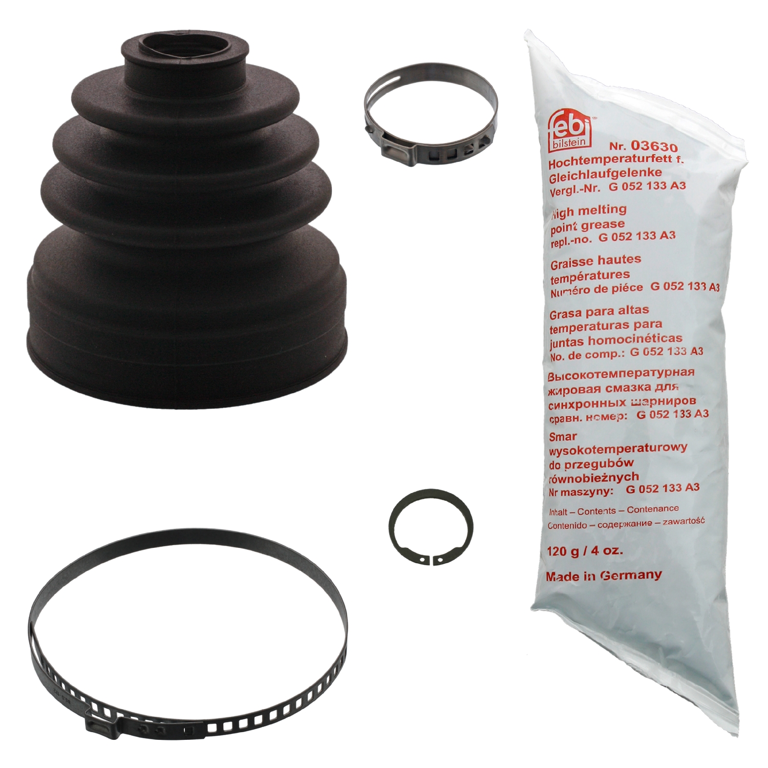 FEBI | CV Boot Kit 39239 | OE 1K0 498 201 G | Fits Audi, Seat