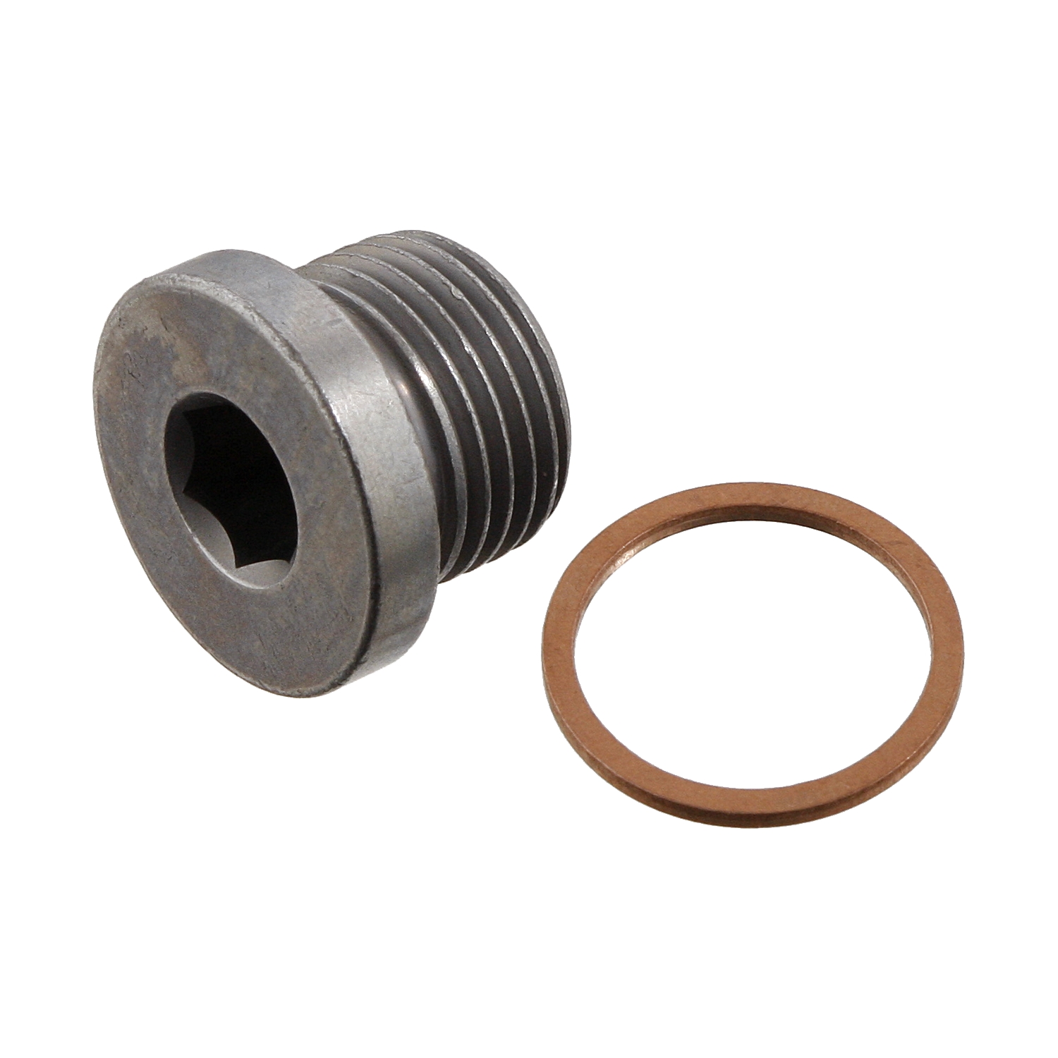 FEBI | Oil Drain Plug with sealing ring 31704 | OE 07 11 9 905 428 S1 | Fits Alpina (BMW), Audi
