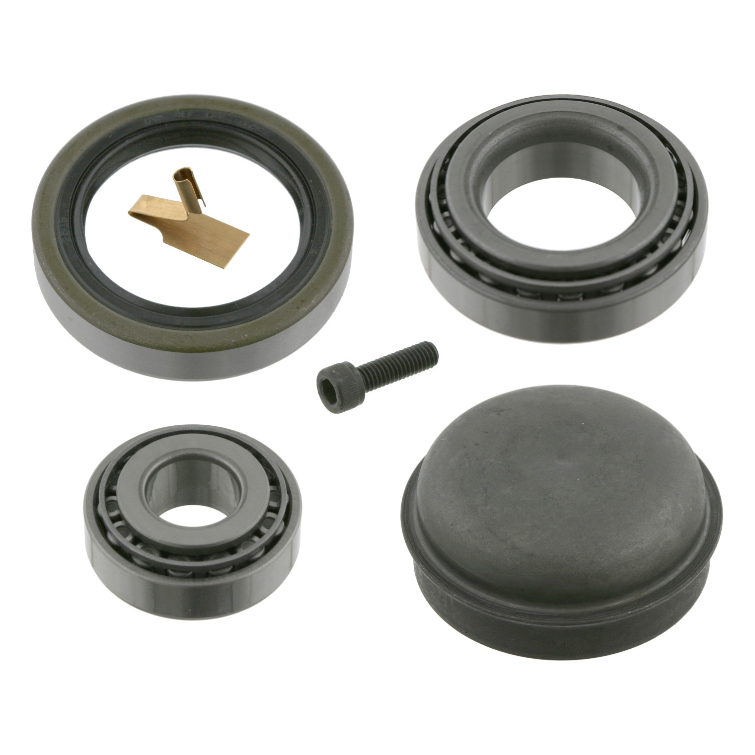FEBI | Wheel Bearing Kit with additional parts 8841 | OE 201 330 02 51 | Fits Mercedes-Benz 190E