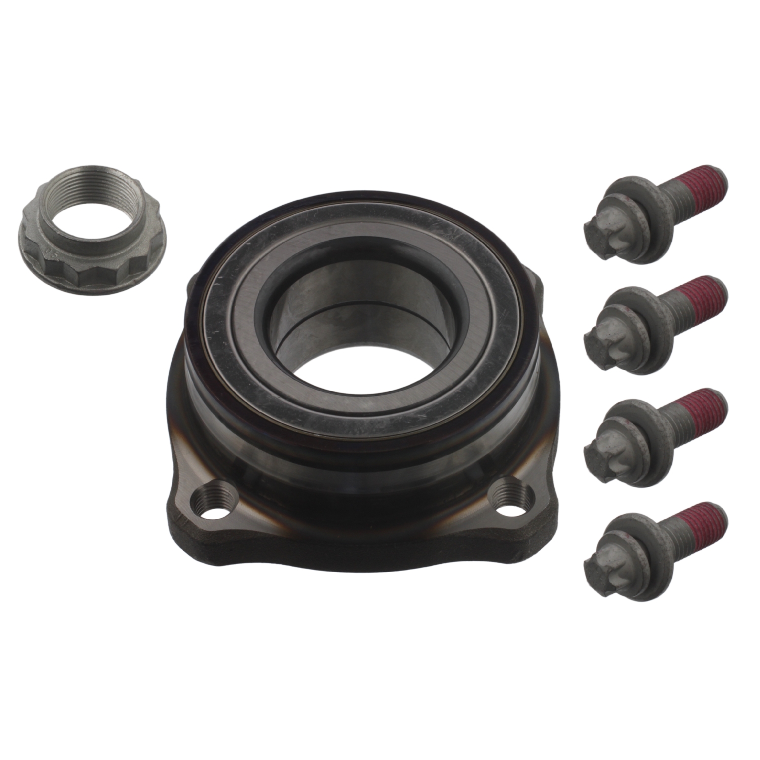 FEBI | Wheel Bearing Kit with axle nut and fastening bolts 36751 | OE 33 40 6 850 159 S1 | Fits BMW, BMW-Brilliance
