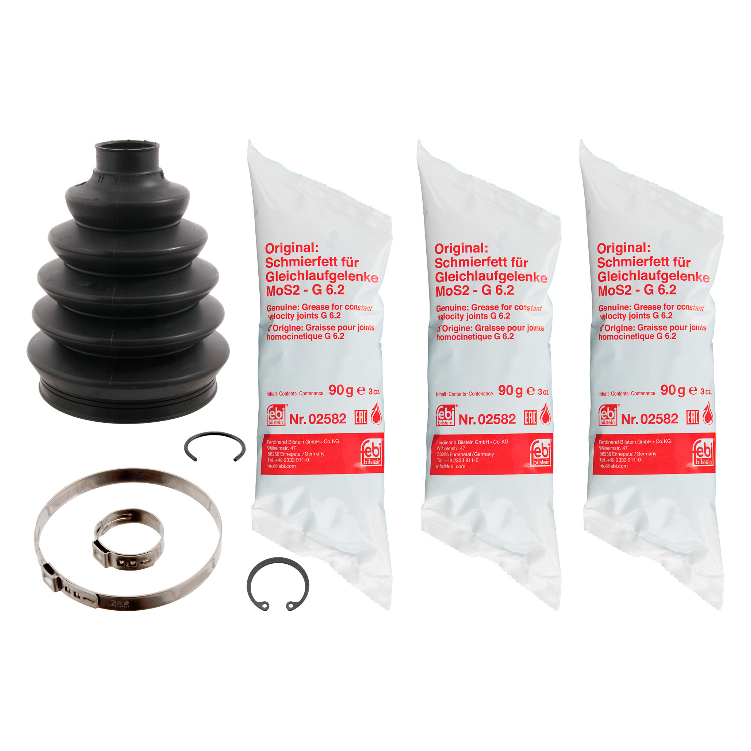 FEBI | CV Boot Kit 29250 | OE 31 60 7 529 203 | Fits BMW, Chevrolet
