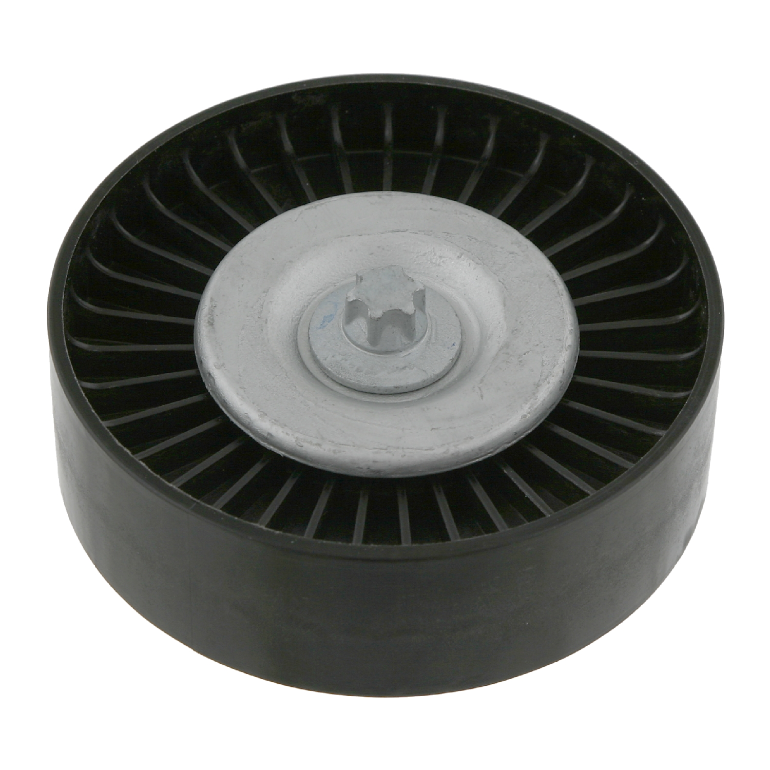 FEBI | Idler Pulley for auxiliary belt, with bolt 24730 | OE 271 206 00 19 | Fits Mercedes-Benz C-Class, Mercedes-Benz E-Class