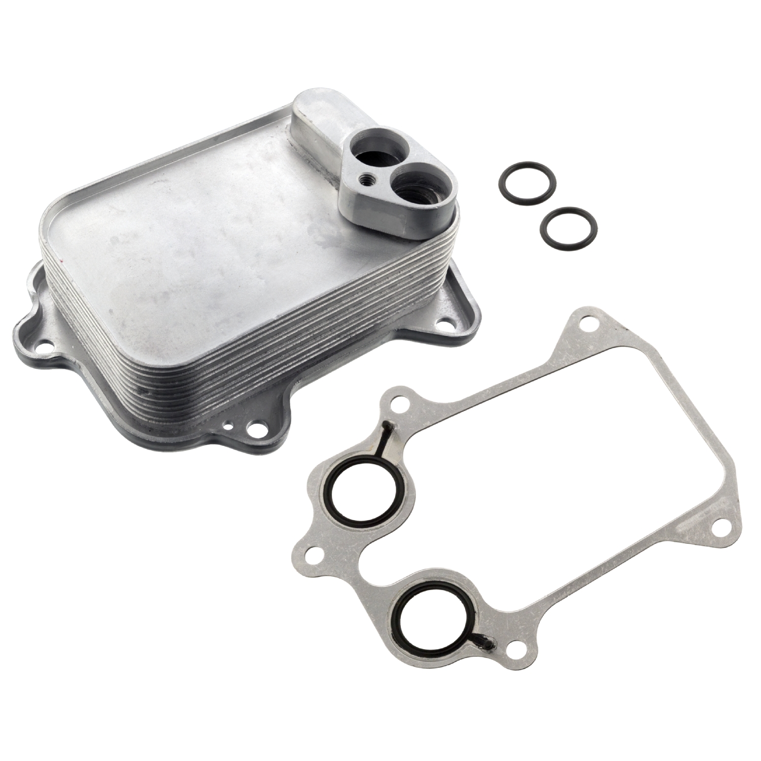 FEBI | Oil Cooler with gaskets 103299 | OE 03C 117 021 J S1 | Fits Audi, Seat