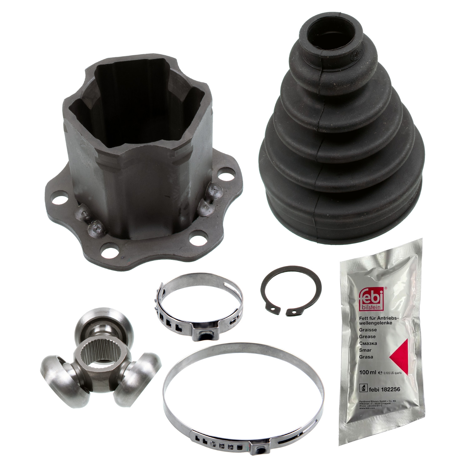 FEBI | Drive Shaft Joint Kit 185457 | OE 4H0 498 103 A S1 | Fits Audi