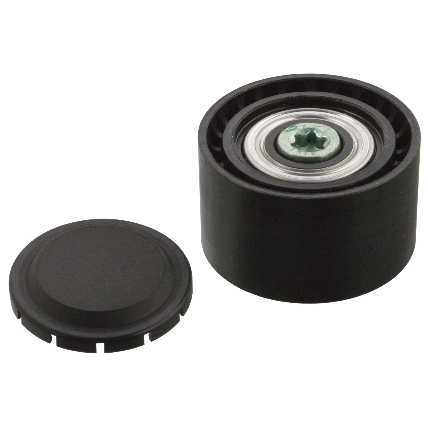 FEBI | Idler Pulley for auxiliary belt, with bolt 104191 | OE 11 28 8 620 023 | Fits BMW