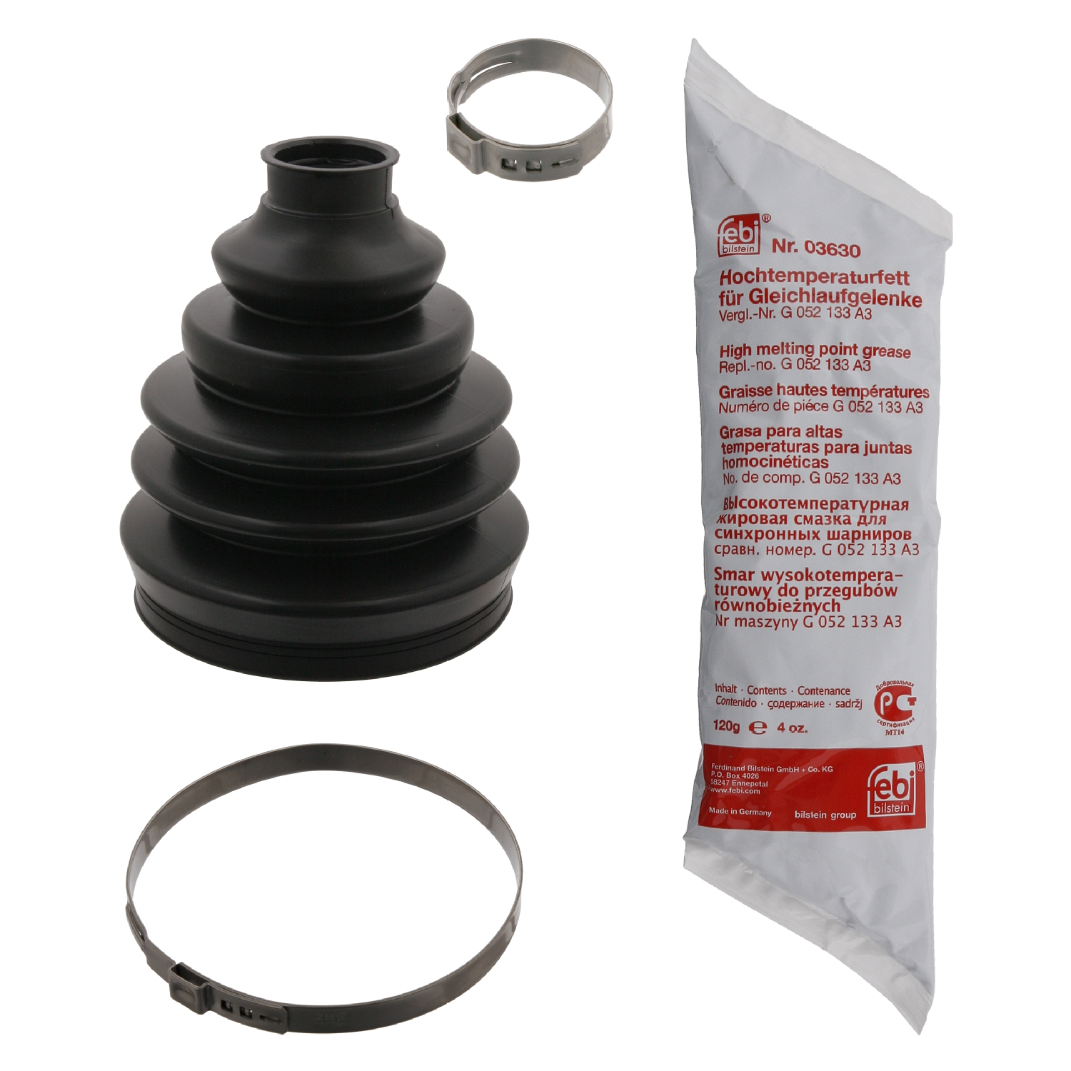 FEBI | CV Boot Kit 36190 | OE 4E0 498 203 SK | Fits Audi, Audi-FAW