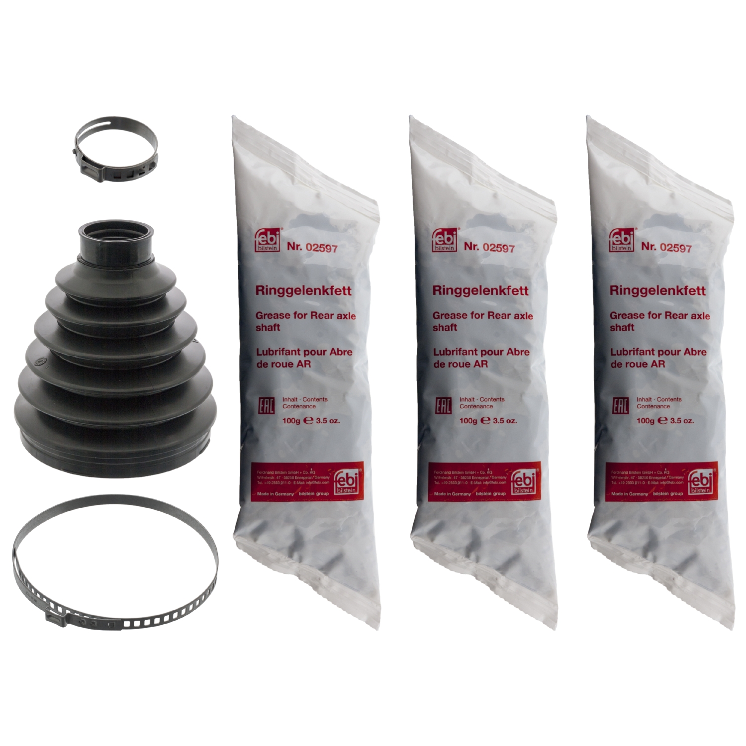 FEBI | CV Boot Kit 38819 | OE 164 330 07 85 SK | Fits Mercedes-Benz