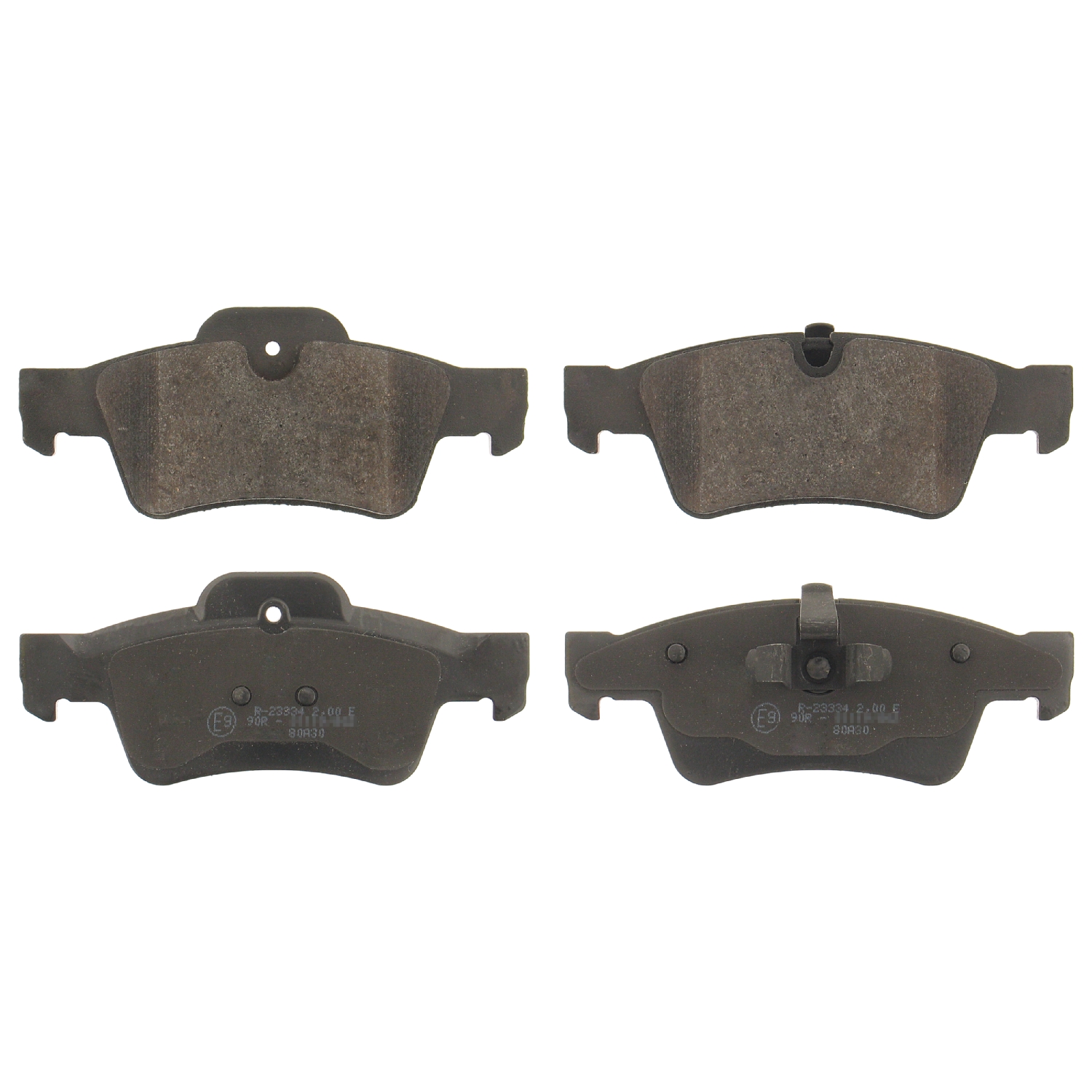 FEBI | Brake Pad Set 16615 | OE 004 420 52 20 | Fits Mercedes-Benz, General Service Number
