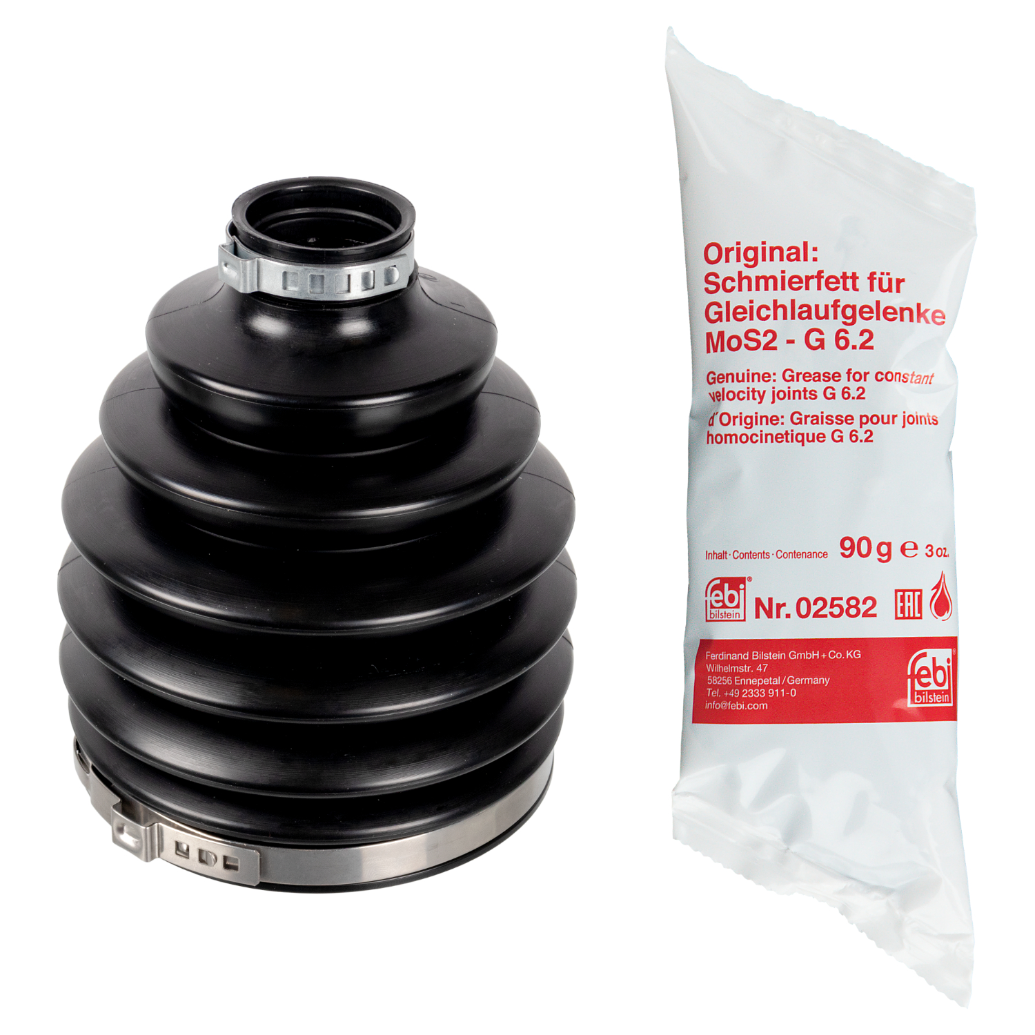 FEBI | CV Boot Kit 172876 | OE 246 330 34 01 SK1 | Fits Mercedes-Benz