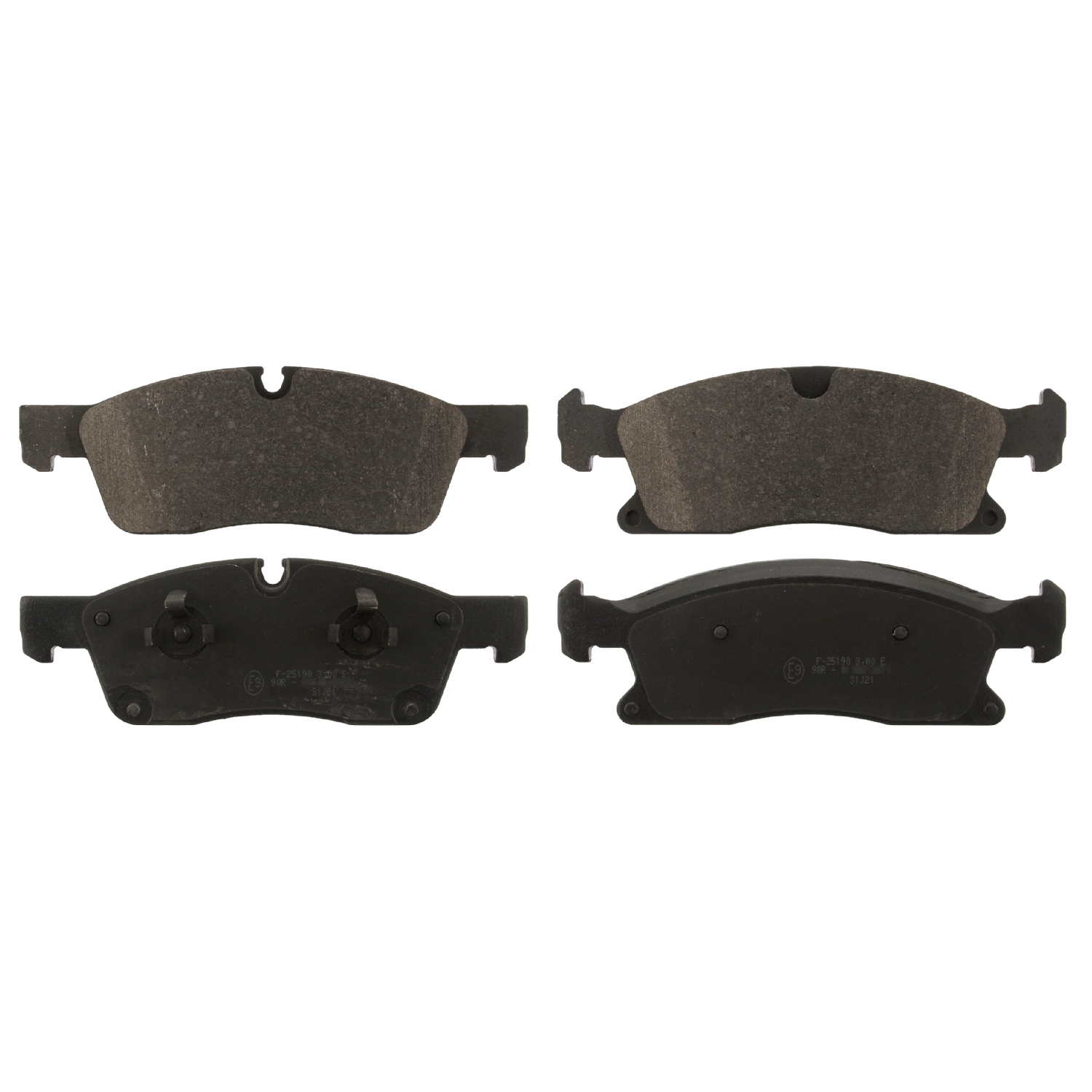 FEBI | Brake Pad Set 16900 | OE 000 420 88 04 | Fits Mercedes-Benz, General Service Number