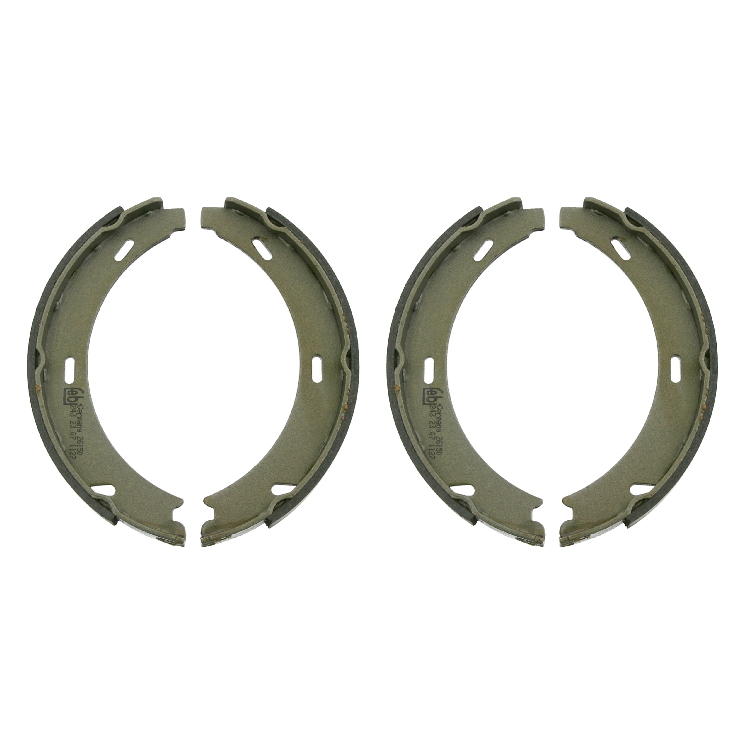 FEBI | Brake Shoe Set for parking brake 26150 | OE 203 420 01 20 S1 | Fits Mercedes-Benz