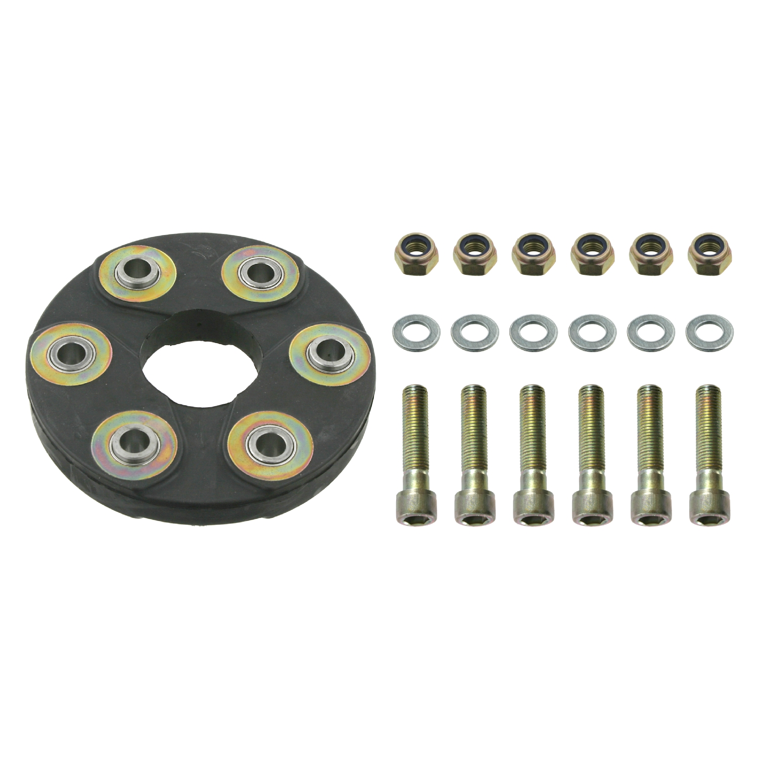 FEBI | Flexible Coupling Kit for propshaft 8822 | OE 126 410 04 15 | Fits Mercedes-Benz