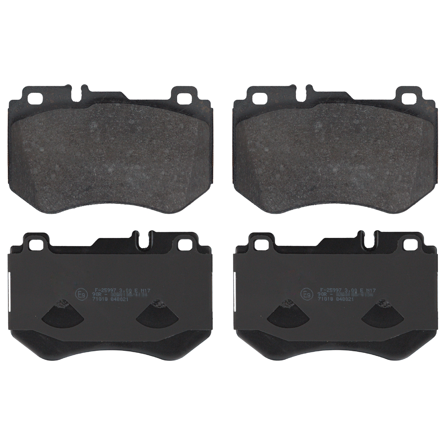 FEBI | Brake Pad Set 16987 | OE 008 420 17 20 | Fits Mercedes-Benz, General Service Number