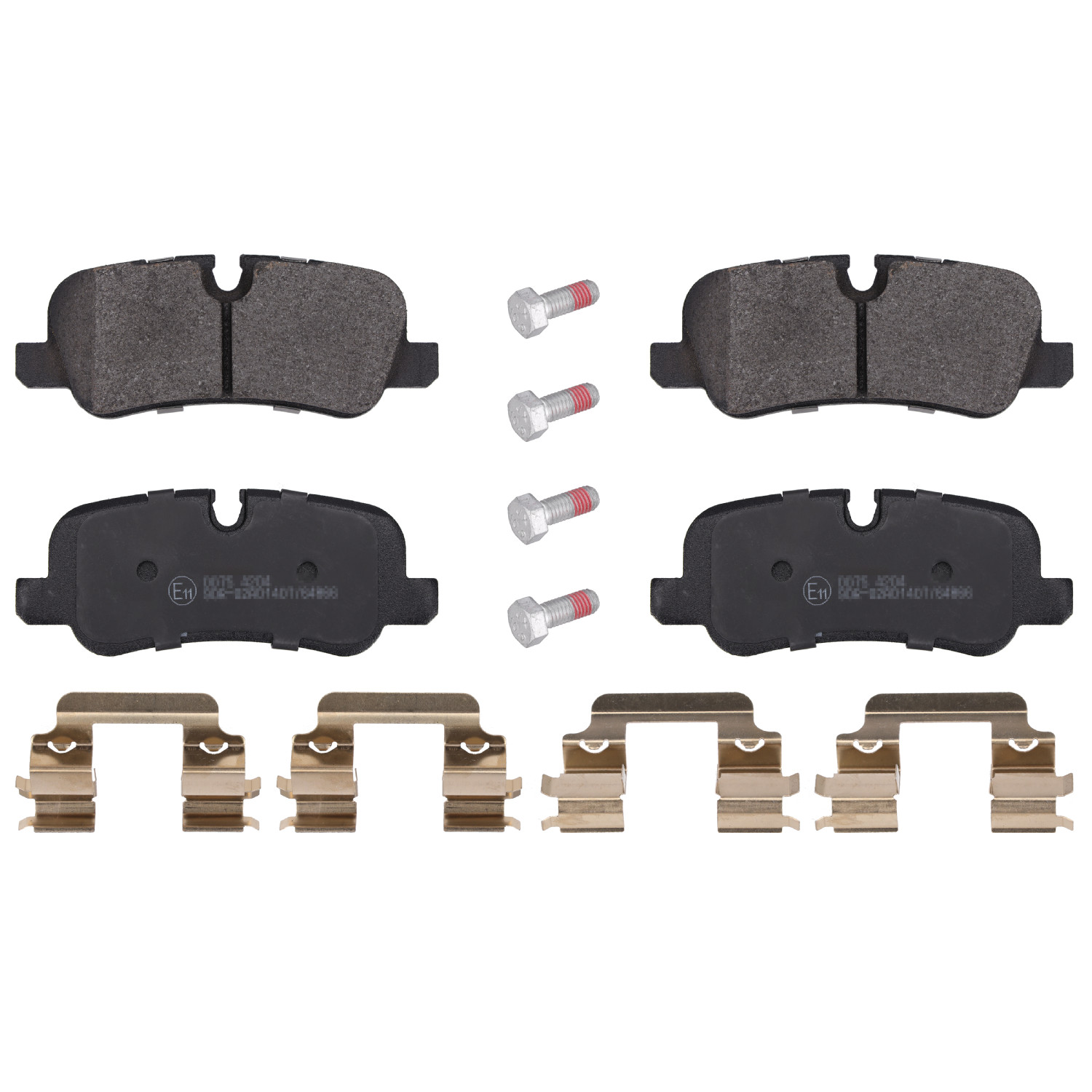 FEBI | Brake Pad Set with bolts 116118 | OE LR134696 | Fits Land Rover, General Service Number