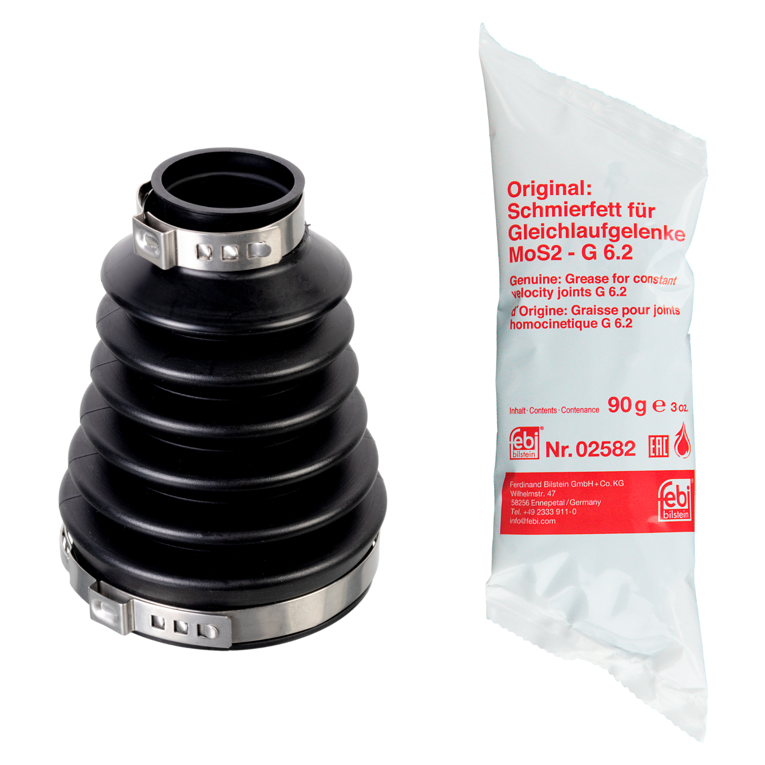 FEBI | CV Boot Kit 174456 | OE 1K0 407 283 A S1 | Fits Audi, CUPRA
