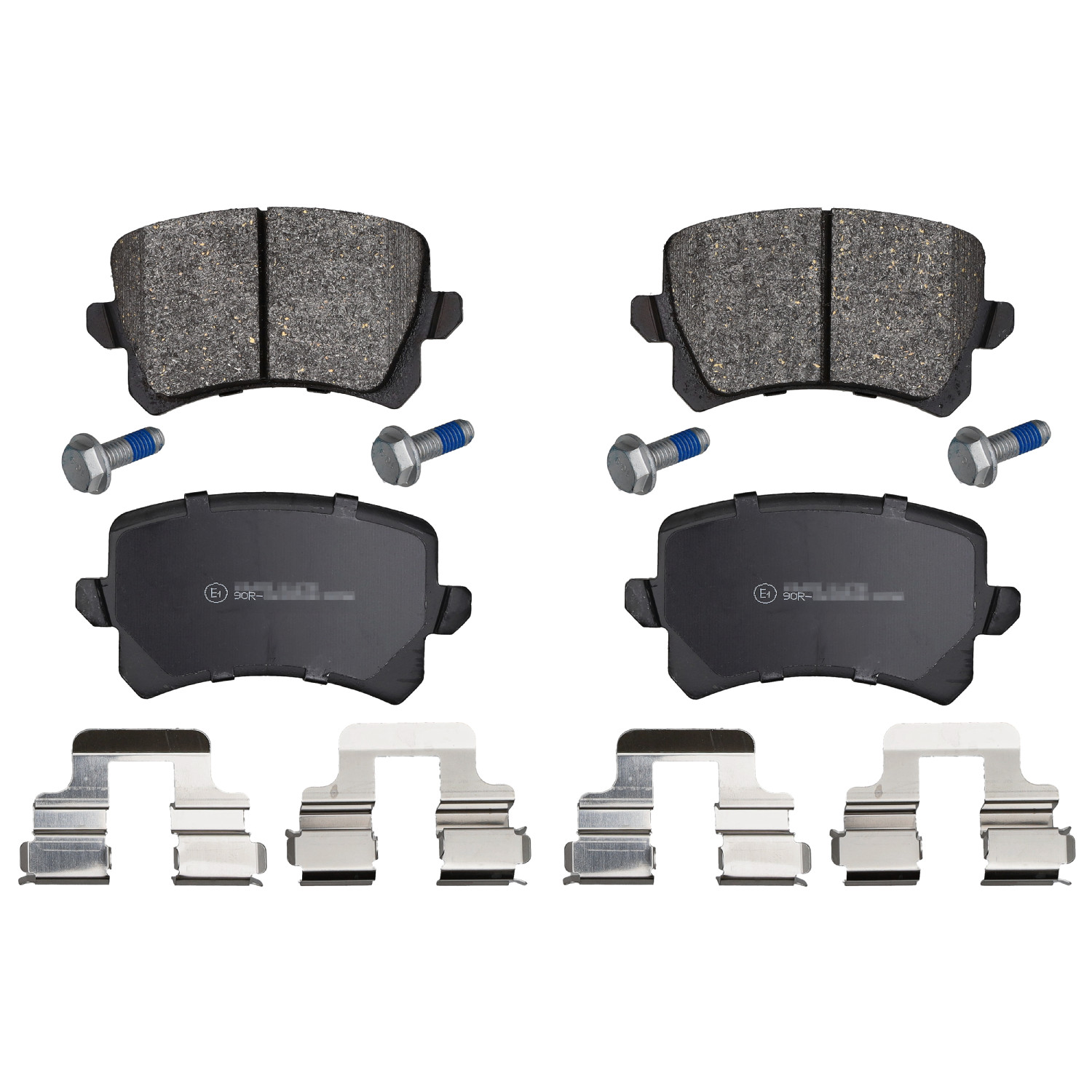 FEBI | Brake Pad Set with fastening material 16991 | OE 3C0 698 451 F | Fits Audi, Haval