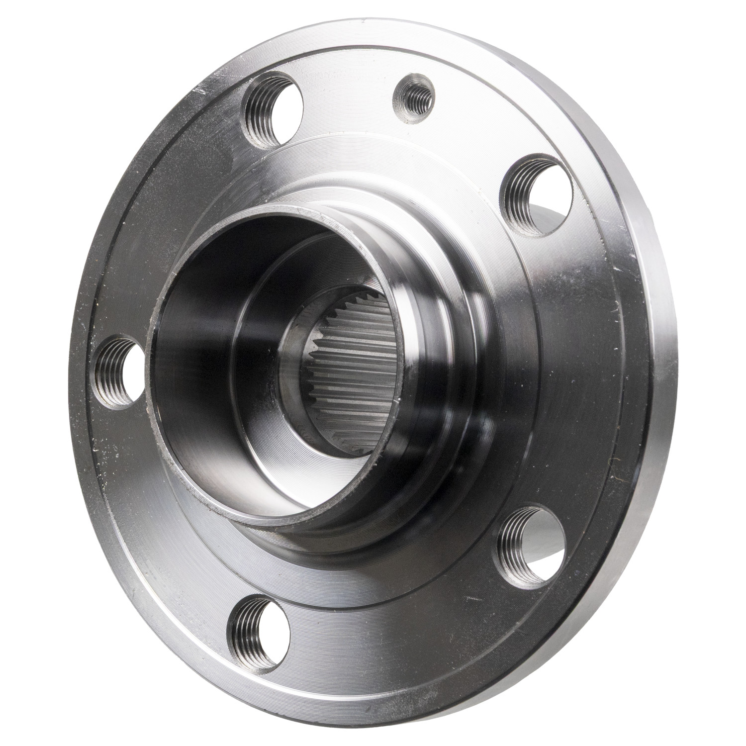 FEBI | Wheel Bearing Kit with wheel hub, ABS sensor ring and axle nut 24414 | OE 6C0 407 621 | Fits Audi, Seat