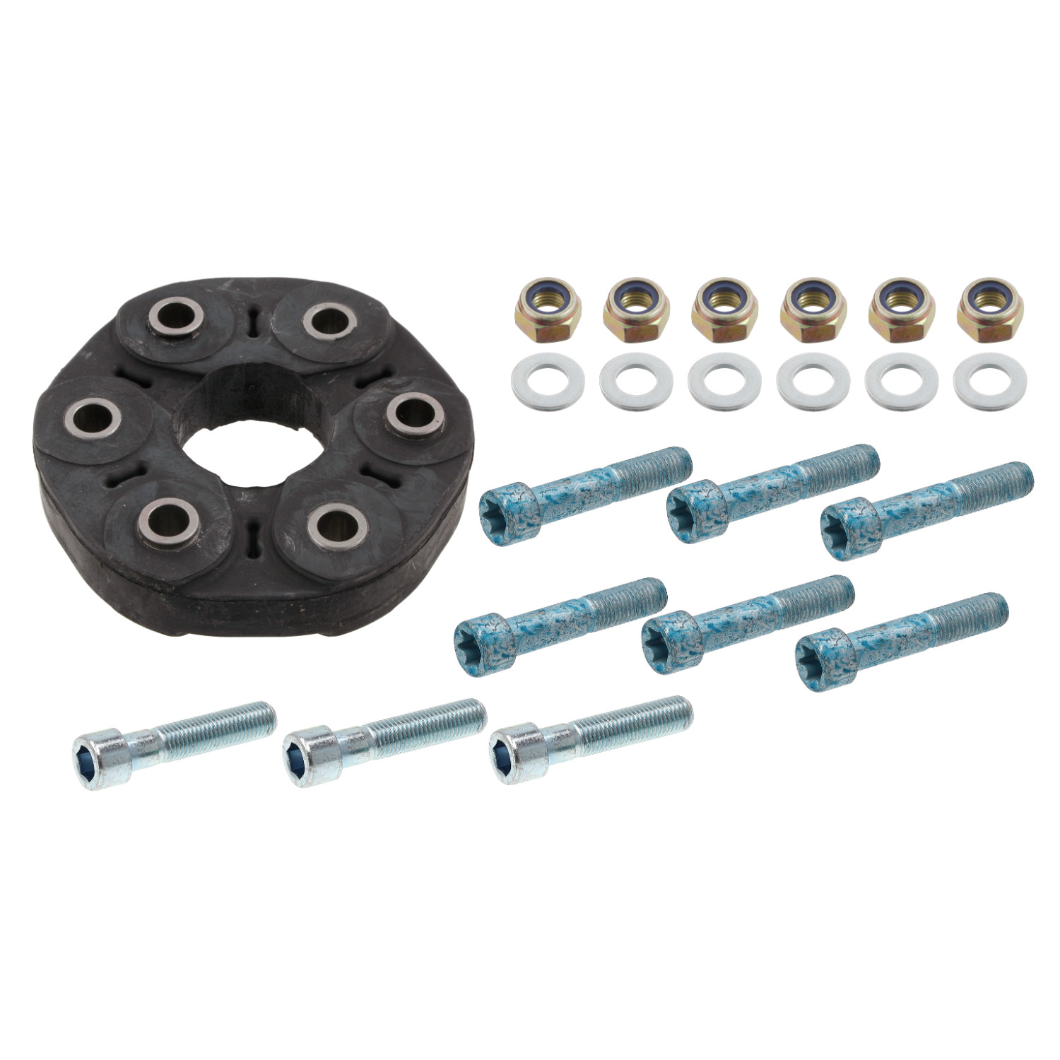 FEBI | Flexible Coupling Kit for propshaft 14980 | OE 170 410 01 15 | Fits Mercedes-Benz