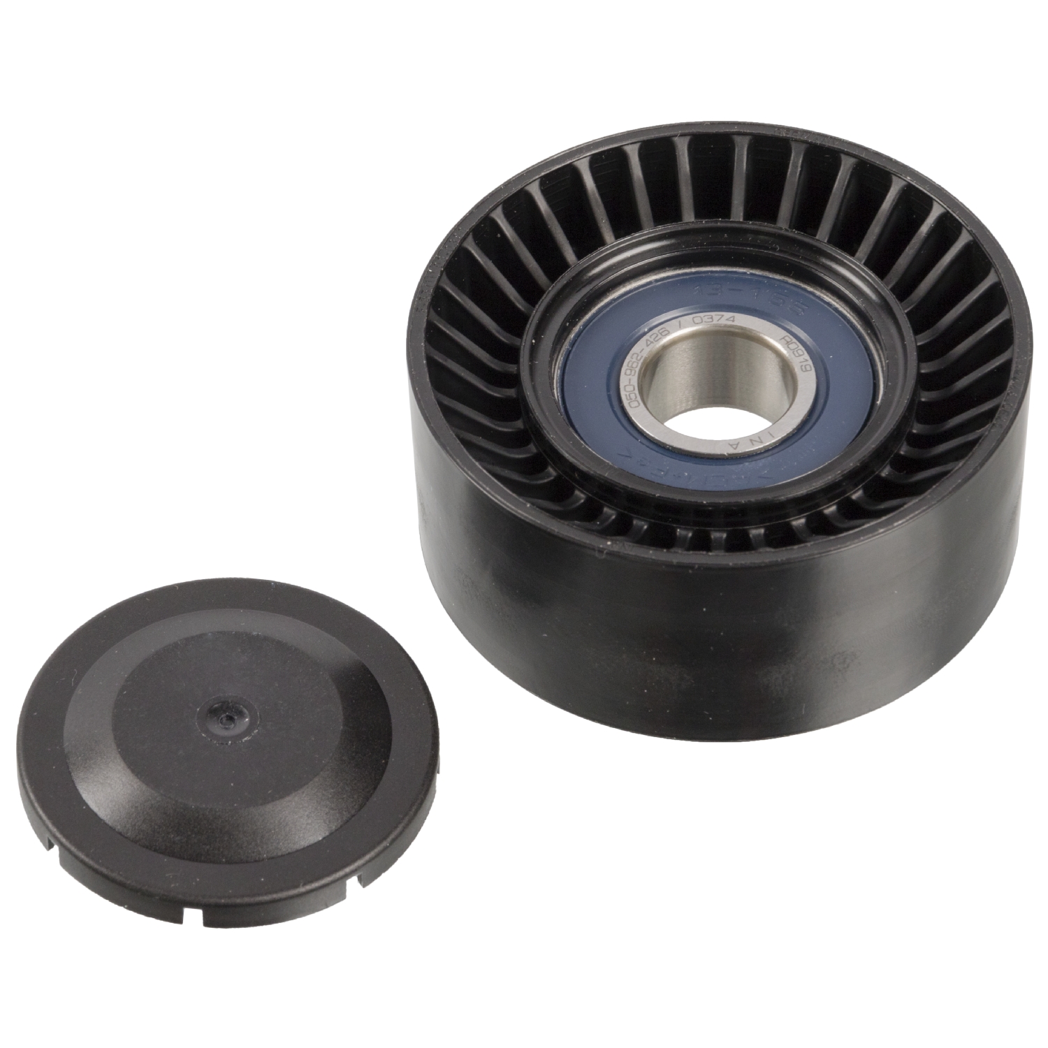 FEBI | Idler Pulley for auxiliary belt 106881 | OE 9A110221200 | Fits Porsche