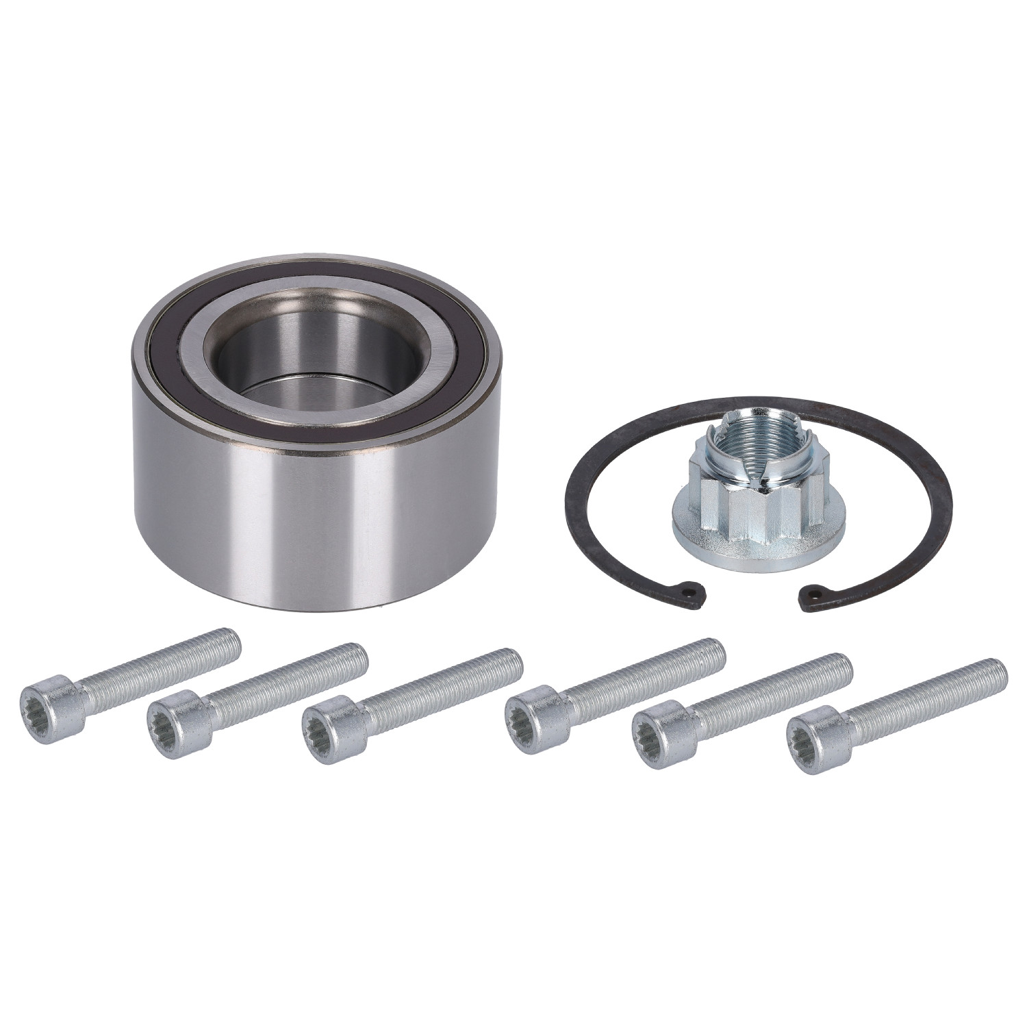 FEBI | Wheel Bearing Kit with ABS sensor ring and additional parts 34789 | OE 7L0 498 287 | Fits Audi, Porsche