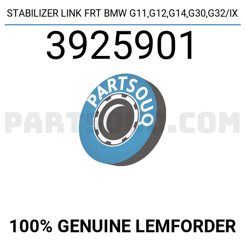 LEMFORDER | BMW Suspension Stabilizer Bar Link - Lemforder 3925901 | OE 31306861485 | Fits 840i xDrive, M5, 750i xDrive, & more