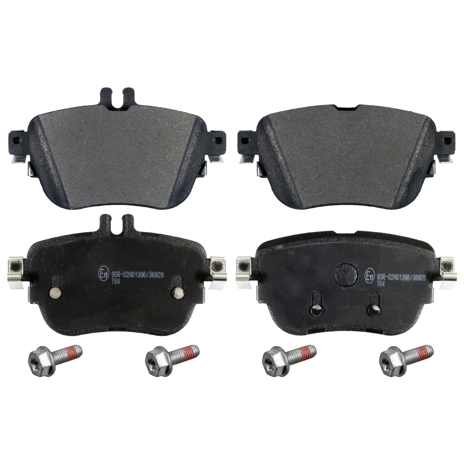 FEBI | Brake Pad Set with bolts 16970 | OE 000 420 92 03 | Fits Mercedes-Benz, General Service Number